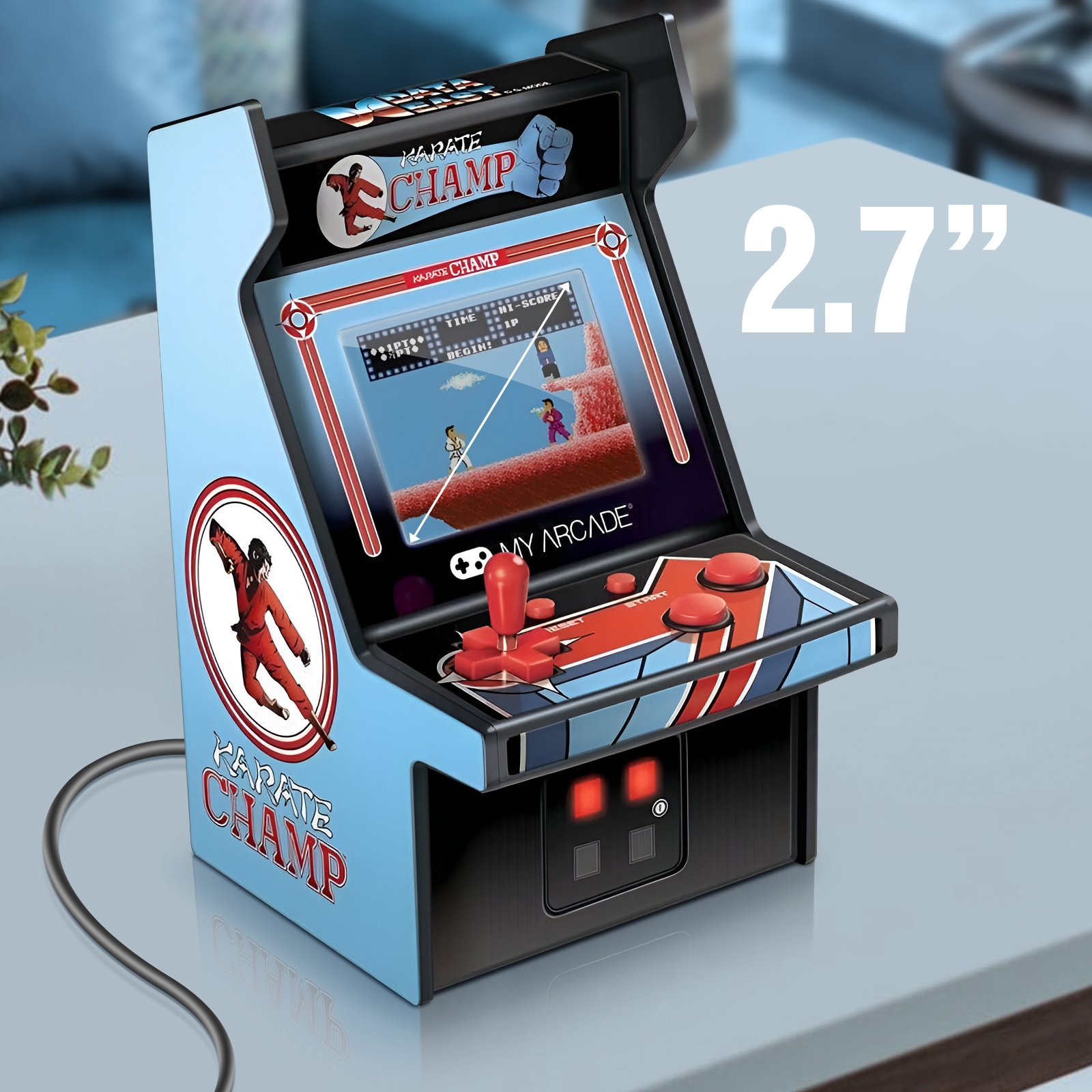 Jeu électronique portable vintage des années 1990 Ninja Fighter, jeu vidéo d'action à défilement latéral numérique LCD Tiger Games 1991 - France