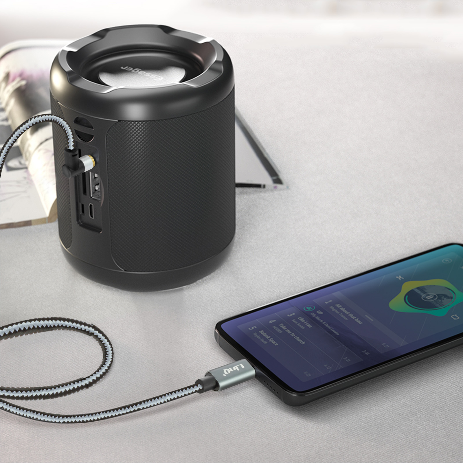 EMOS Cavo Audio Ausiliario Maschio-maschio Da 3,5 Mm Per IPhone, IPad