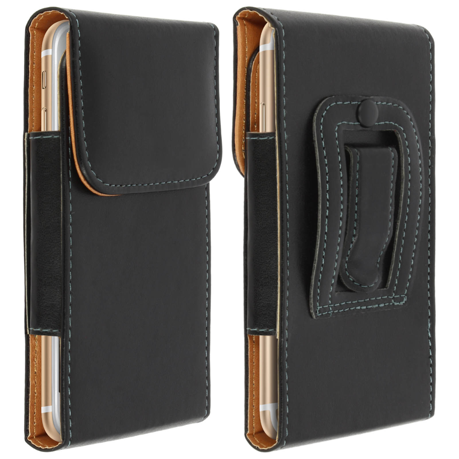 Custodia Verticale XXL Per Cintura, Tessuto Nylon, Interno 17x8x1.1 Cm, Per Samsung Galaxy S21 Ultra, Huawei Mate 40 Pro, Xiaomi Mi 11 E Altri