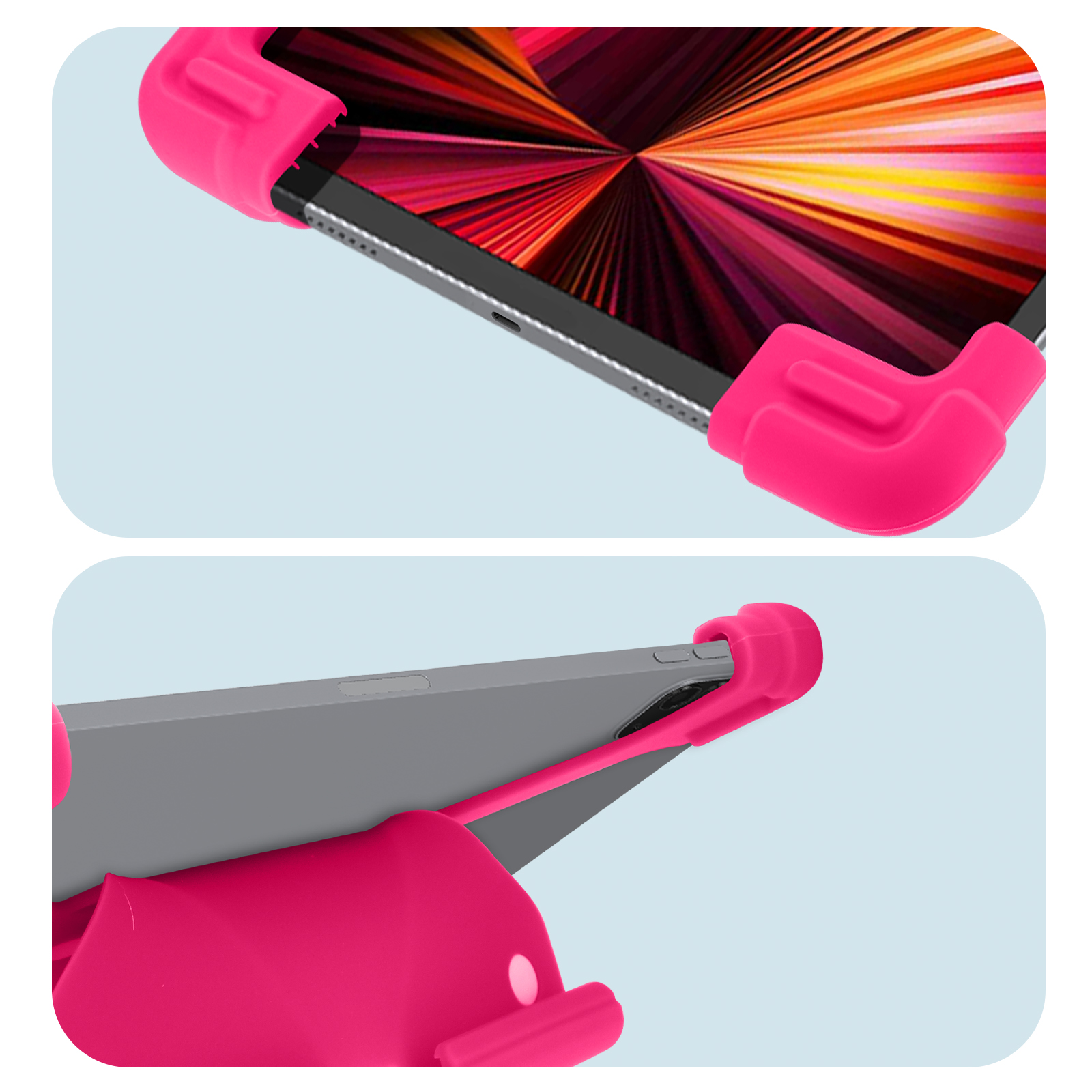 FOUREL Custodia per Tablet 7 / 8 Universale Rosa