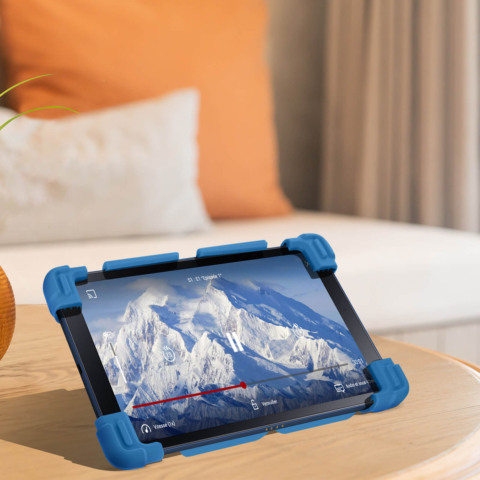 DJ&RPPQ - Custodia per tablet da 10 pollici per bambini, leggera, antiurto, con maniglia e supporto, adatta ai bambini, per tablet da 10 (11a generazione, versione 2021) (incompatibile con iPad