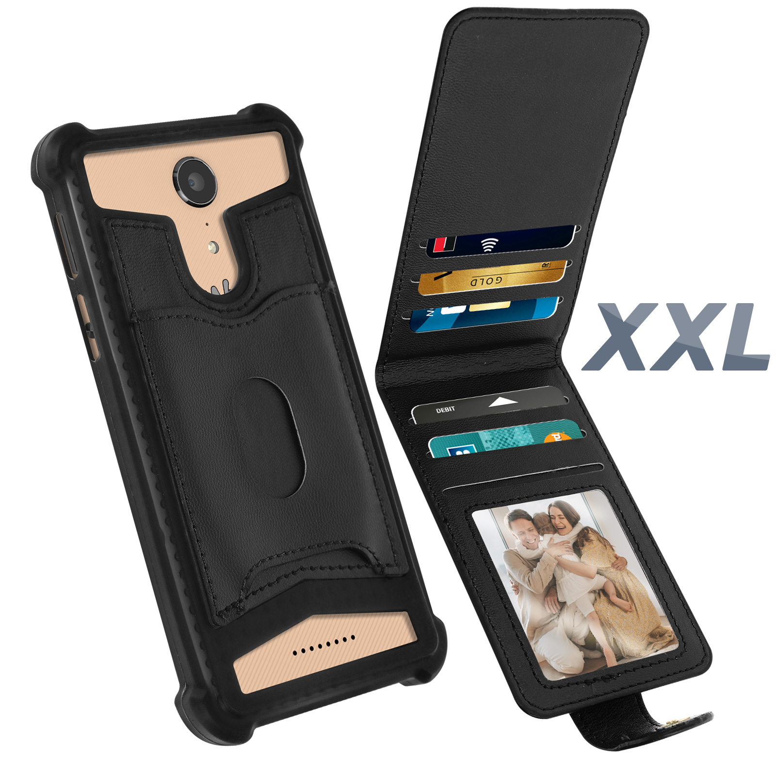 Étui Portefeuille Caseroxx Pour Crosscall Core-X4 En Cuir Artificiel - Foto 6