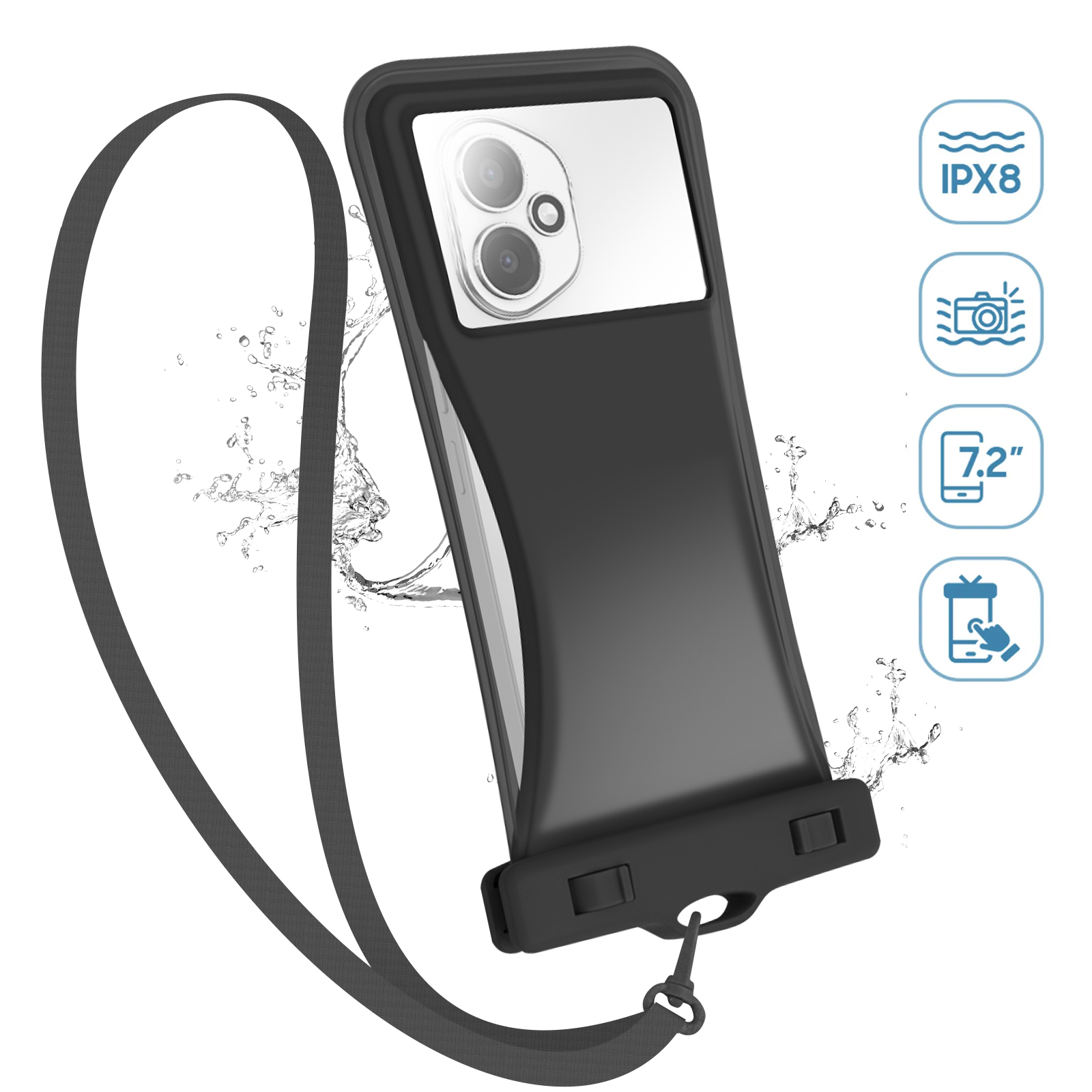 Verco Handyhülle Für Motorola Edge 30 Pro – Robuste TPU/Silikon-Hülle Mit Carbon-Optik, Schwarz