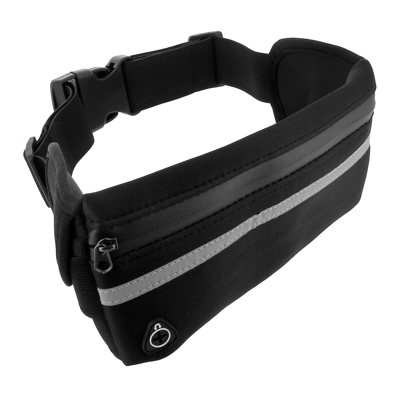 Riñonera Deportiva Doble Bolsillo - Cintura Elástica Ajustable - Para Running Y Deporte