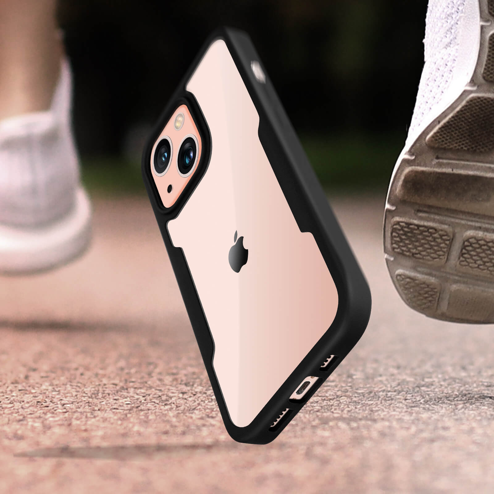 Coque 360° Pour IPhone 13 - Noir Avec Support Coulissant Et Protection Complète - Marque Odeydo - Neuve