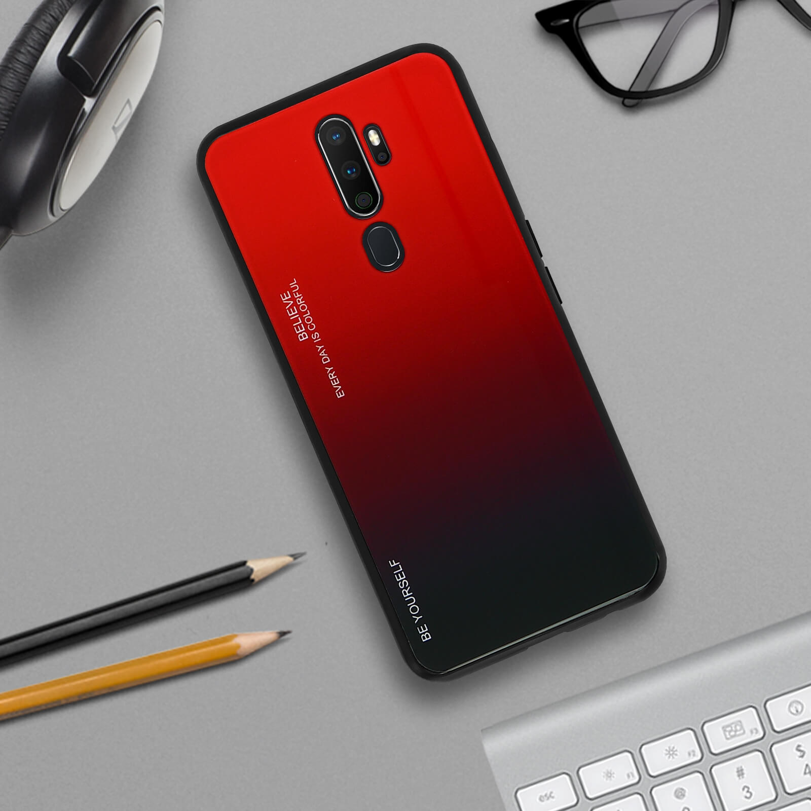 Coque Arrière OPPO A5/A9 2020 Motif Dragon Ramen - Marque Taperso, TPU Souple, Protection Clip, Multicolore