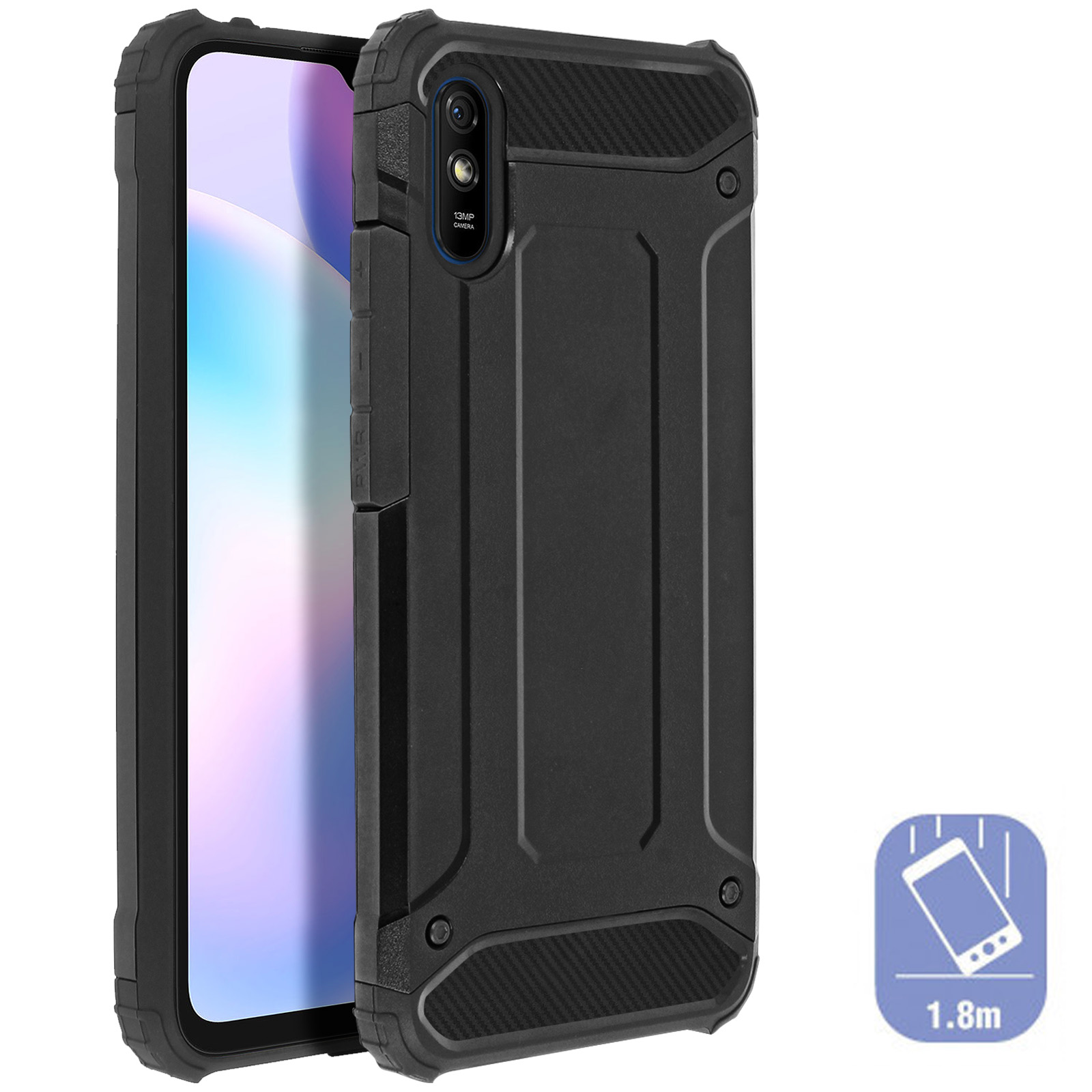 Coque De Protection Intégrale Pour Xiaomi Redmi 9A - Avant Gel + Arrière Rigide | Transparente, 360°