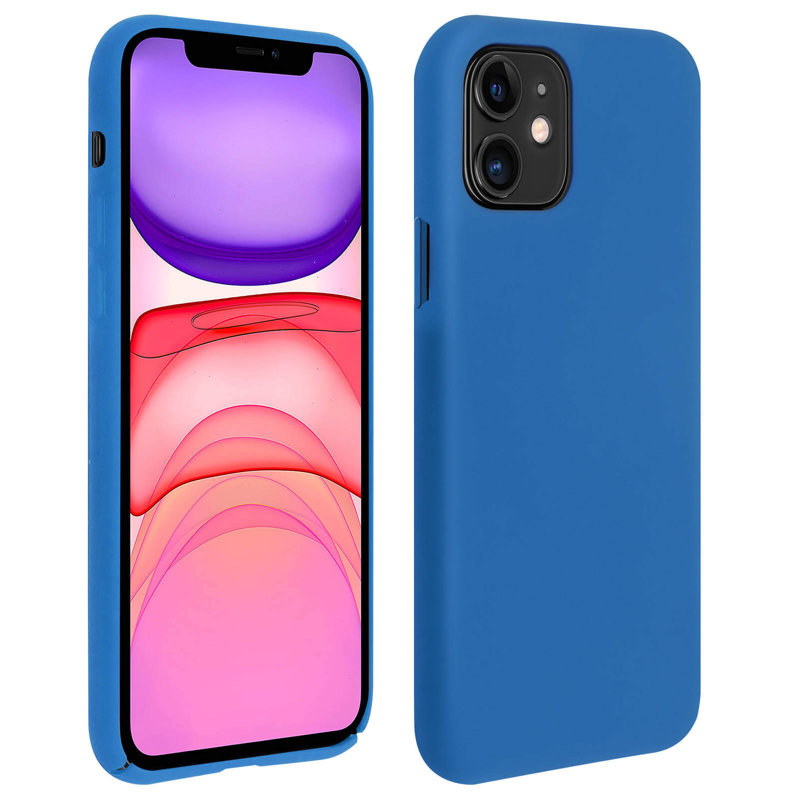 Asuwish Cover per iPhone 11 con Cordino e Pellicola Vetro Temperato Supporto Regolabile Pelle Portacarte Portafoglio Custodia per protettiva i Phone11cover 11cover Cellulare Phone Case Viola