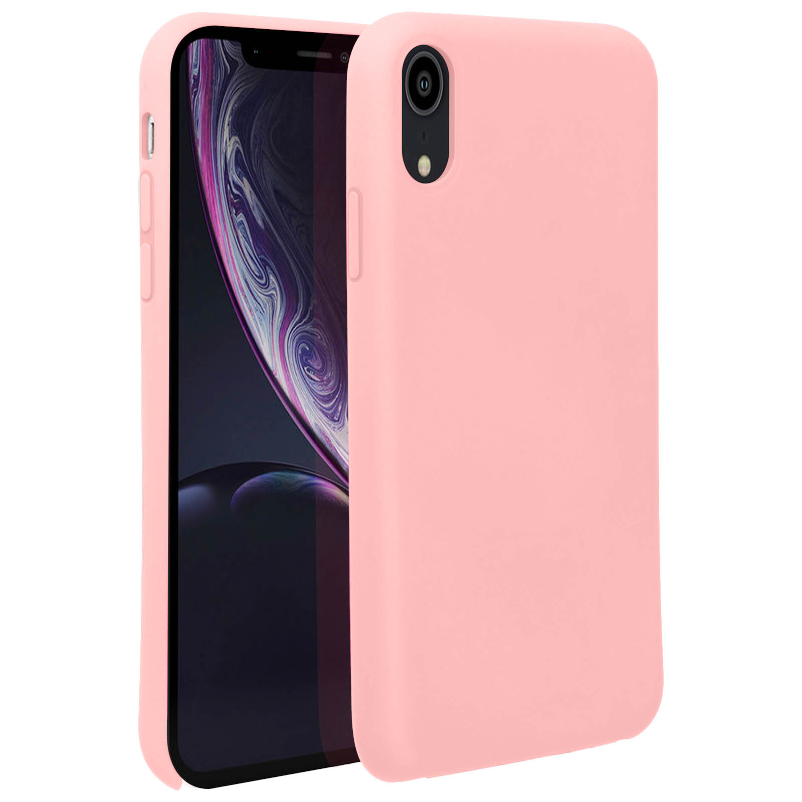Custodia IPhone XR Con Fiori Secchi, Quadrifoglio Viola, Cover In Silicone TPU Sottile, Ricarica Wireless - 2
