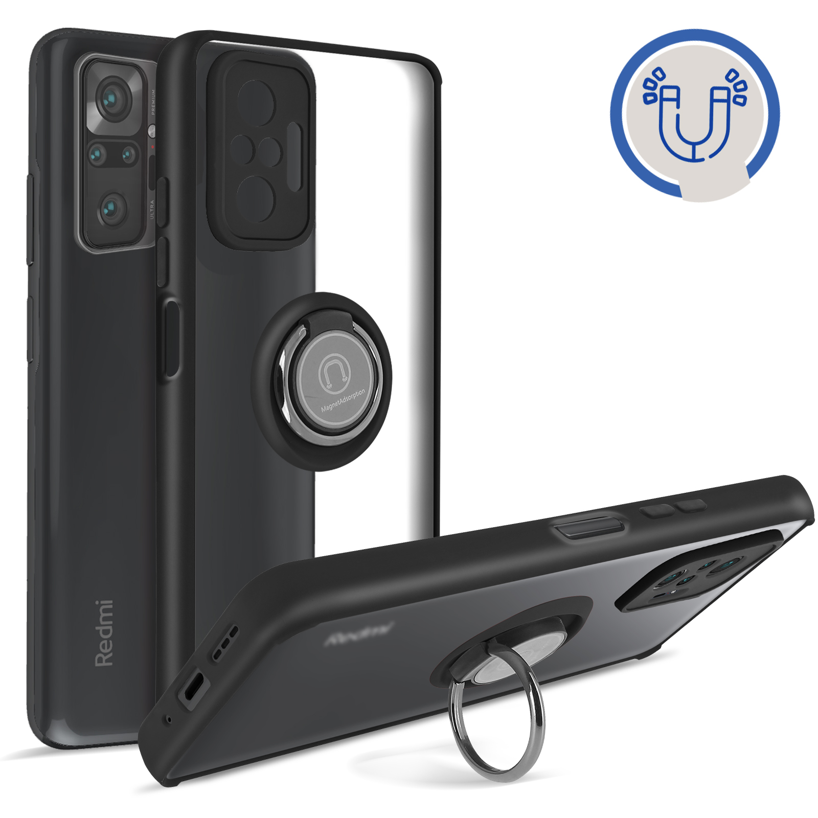 Coque à Rabat Pour Xiaomi Redmi Note 10 Pro / Pro Max - Noire TPU - Marque Mtb - Réf. CAS-32364