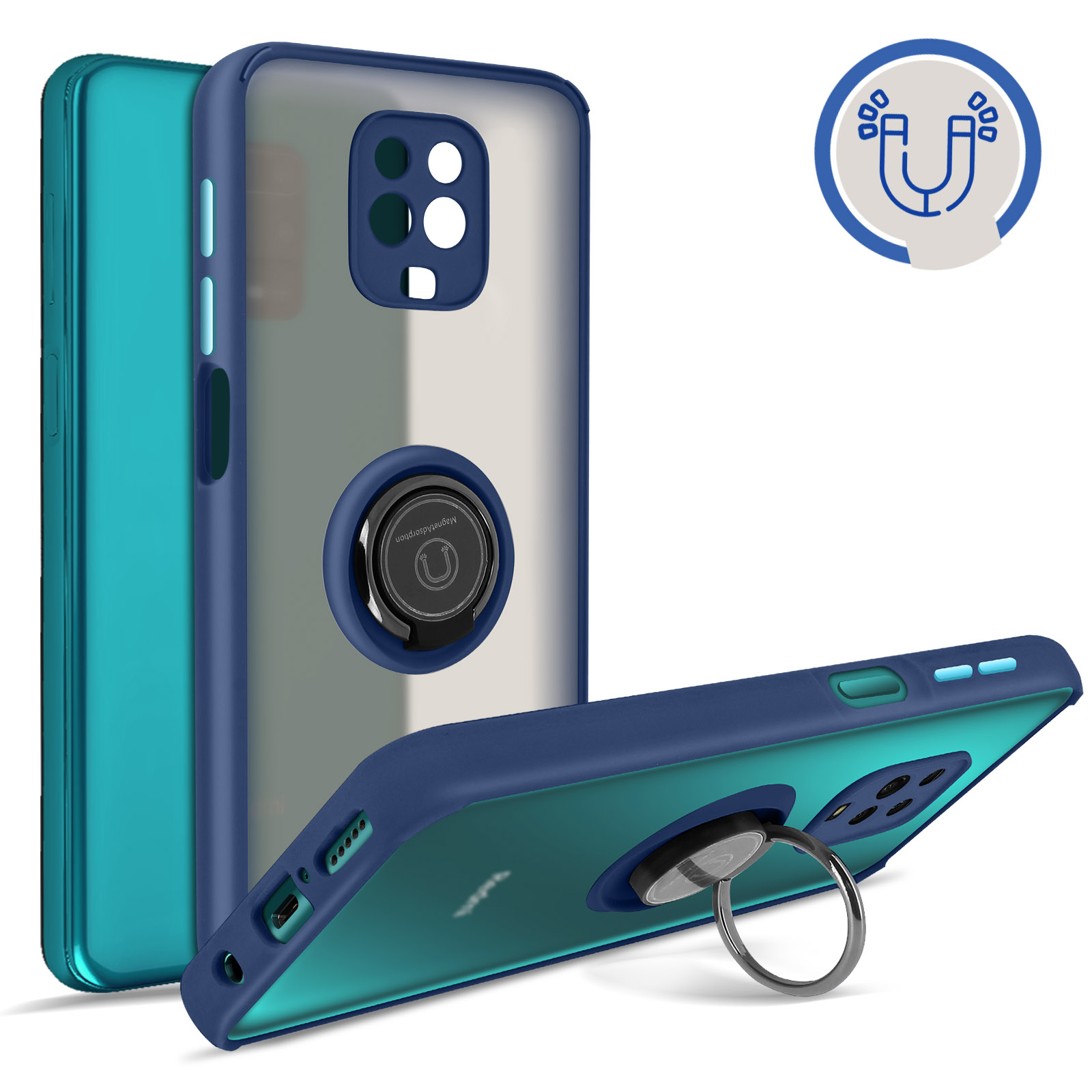 Les Coque Xiaomi Redmi Note 9S-9 Pro-9 Pro Max Stand Rotatif à 360