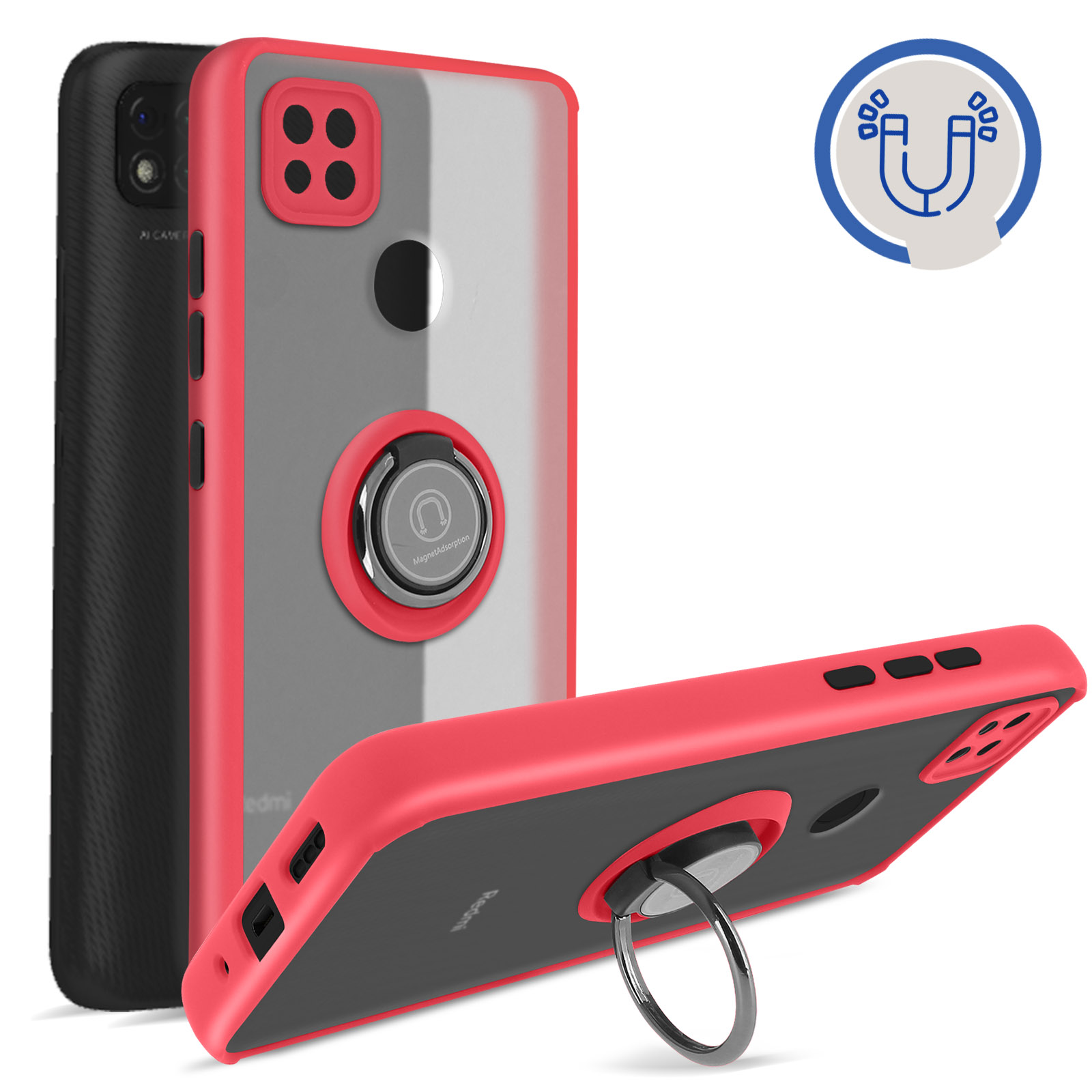 Coque 360 Gel Et Rigide Pour Xiaomi Redmi 9C - Transparente, Neuve, Protection Complète