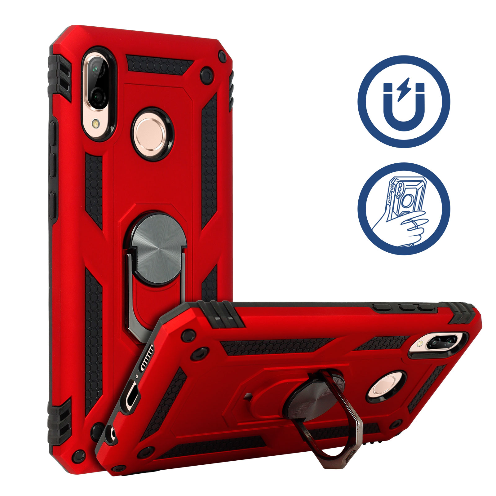 Cache Batterie Arrière Doré Pour Huawei P20 Lite - Verre Lentille - Neuf Original