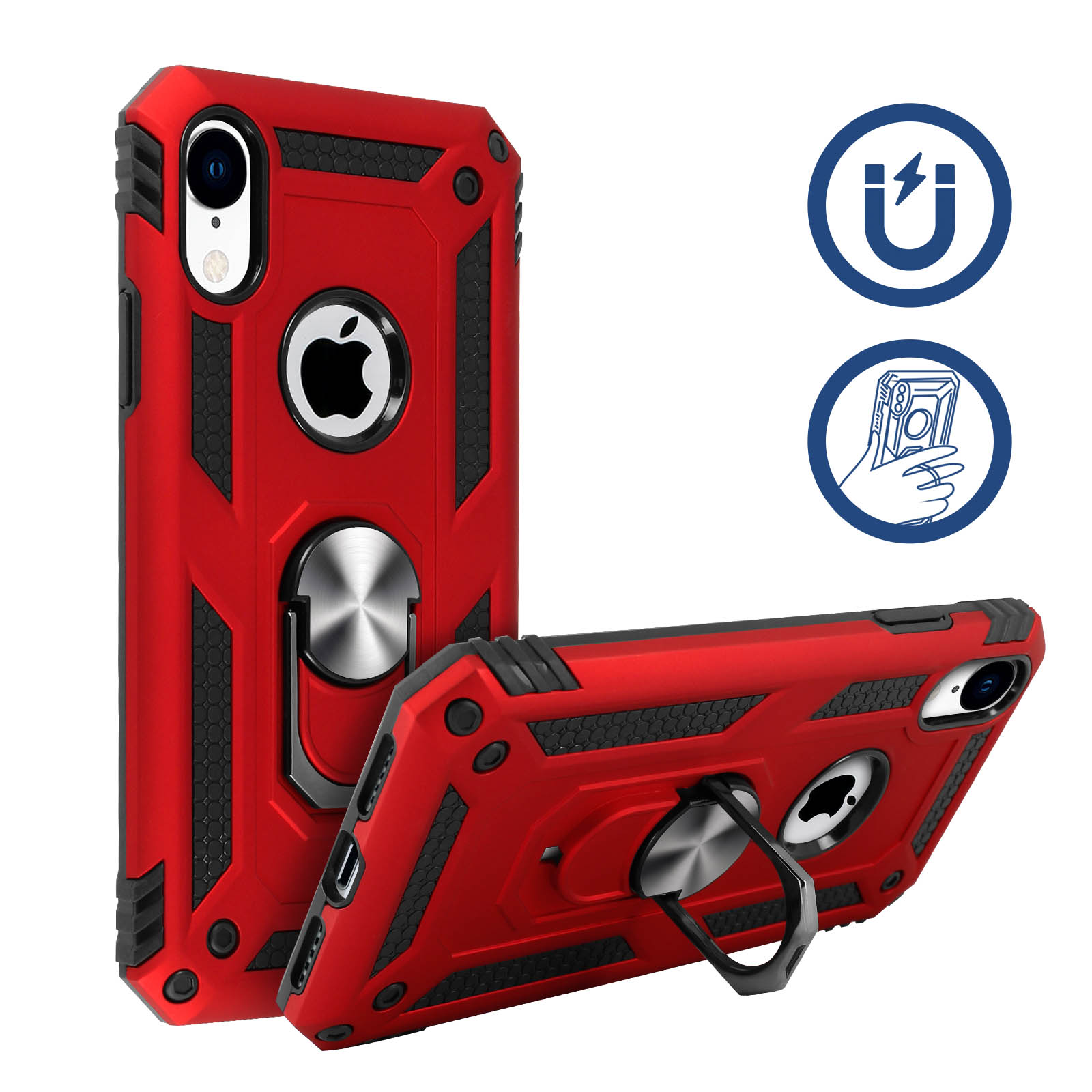 Coque pour iPhone XR 6.1 Spigen Slim Armor rouge - Téléphonie
