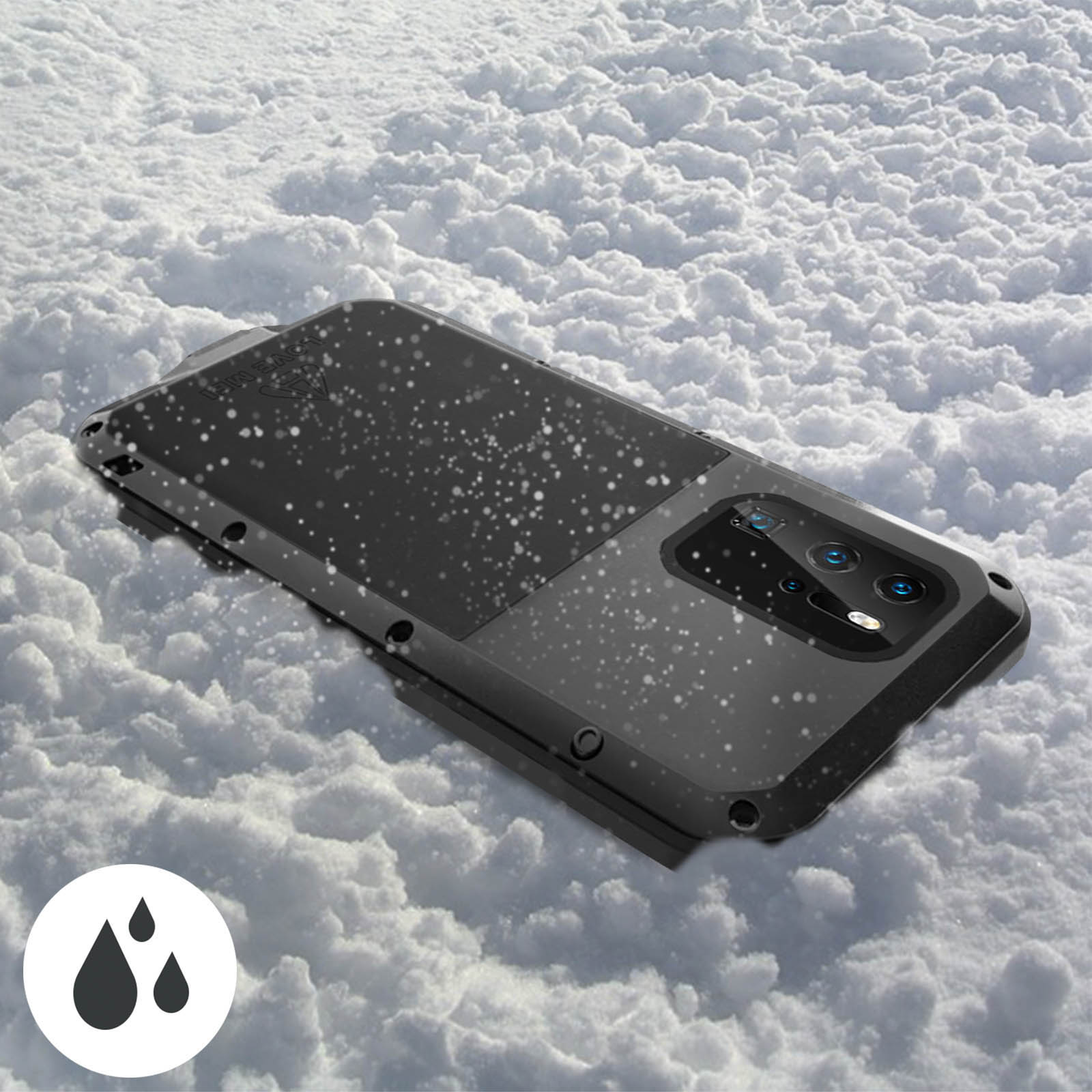 LOVE MEI per Huawei P30 Impermeabile Custodia, Antiurto