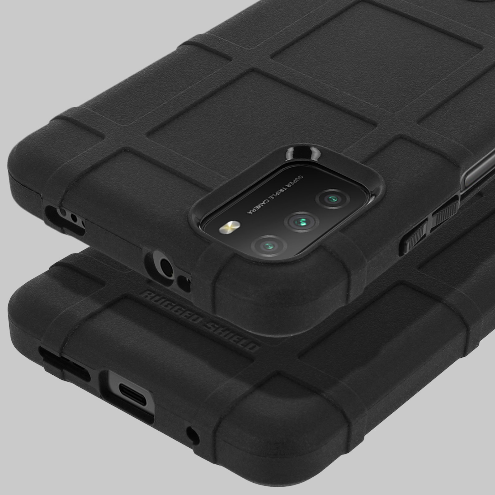 Mixroom - Cover Custodia Case In TPU Silicone Morbida Sfondo TrasPARENTe Per Xiaomi Redmi 9T 4G Fantasia Famiglia Di Gufetti T462
