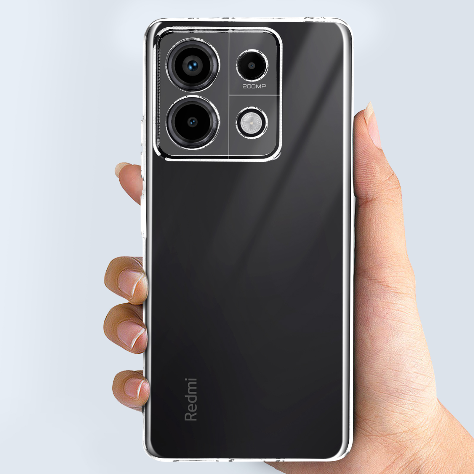 Cover trasparente per Xiaomi Redmi Note 13 Pro 5G silicone flessibile - Italiano