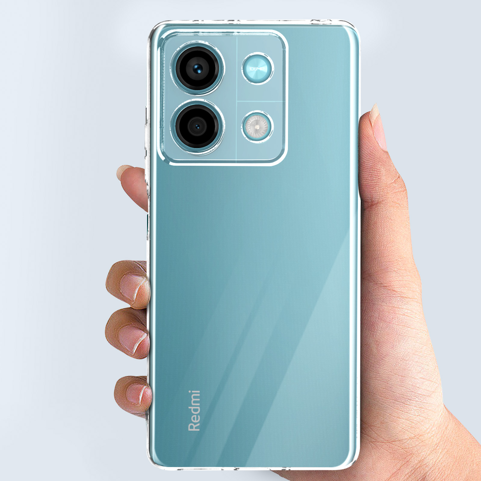 Captor Cover Trasparente Anti-Ingiallimento Per Xiaomi Redmi Note 13 Pro Plus 5G: Custodia Sottile In TPU Morbido Con Protezione Fotocamera E Angoli Rinforzati - 5