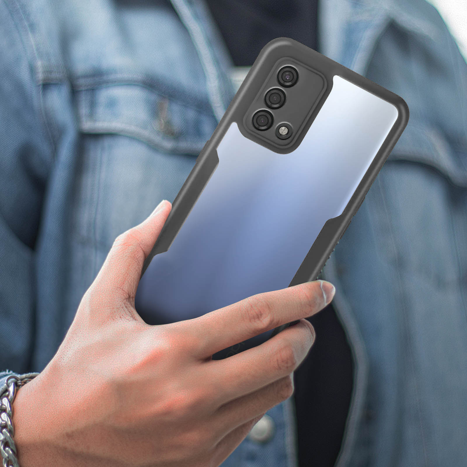PanXCase Cover per Oppo A74 4G - Custodia Silicone Sottile Elegant Disegni Morbida Leggera, Protezione Fotocamera Antiurto Antigraffio Case (Nero