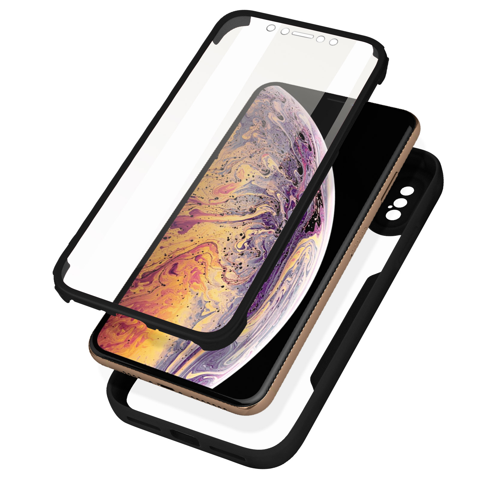 Custodia In Silicone Antishock Per Iphone XS Max Design Cani 04 Disegni