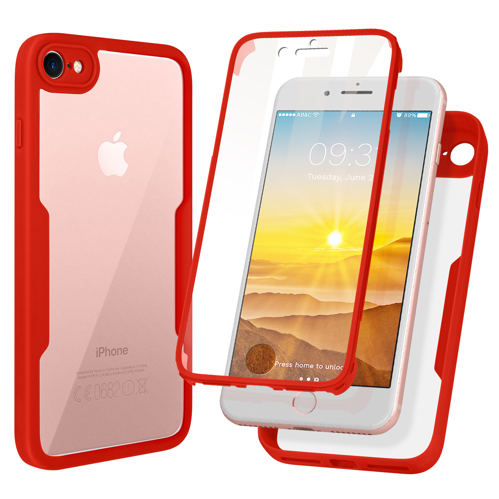Custodia Labilus 360° Con Protezione Schermo Per IPhone SE 2020/8/7 – Trasparente, Antiurto E Resistente