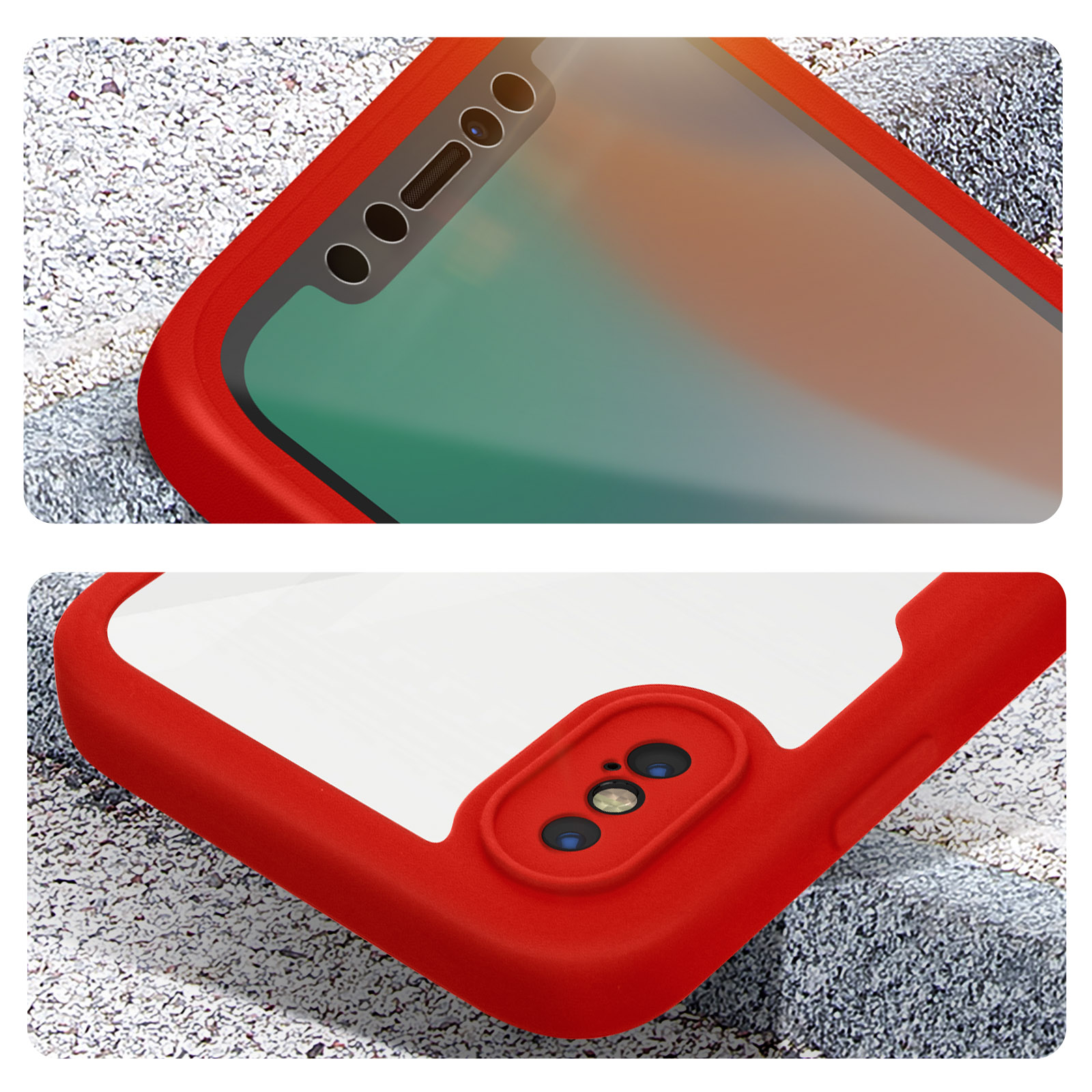Beeasy Coque Integrale iPhone 12 Antichoc, IP68 Étanche 360 Protection Housse avec Protecteur d