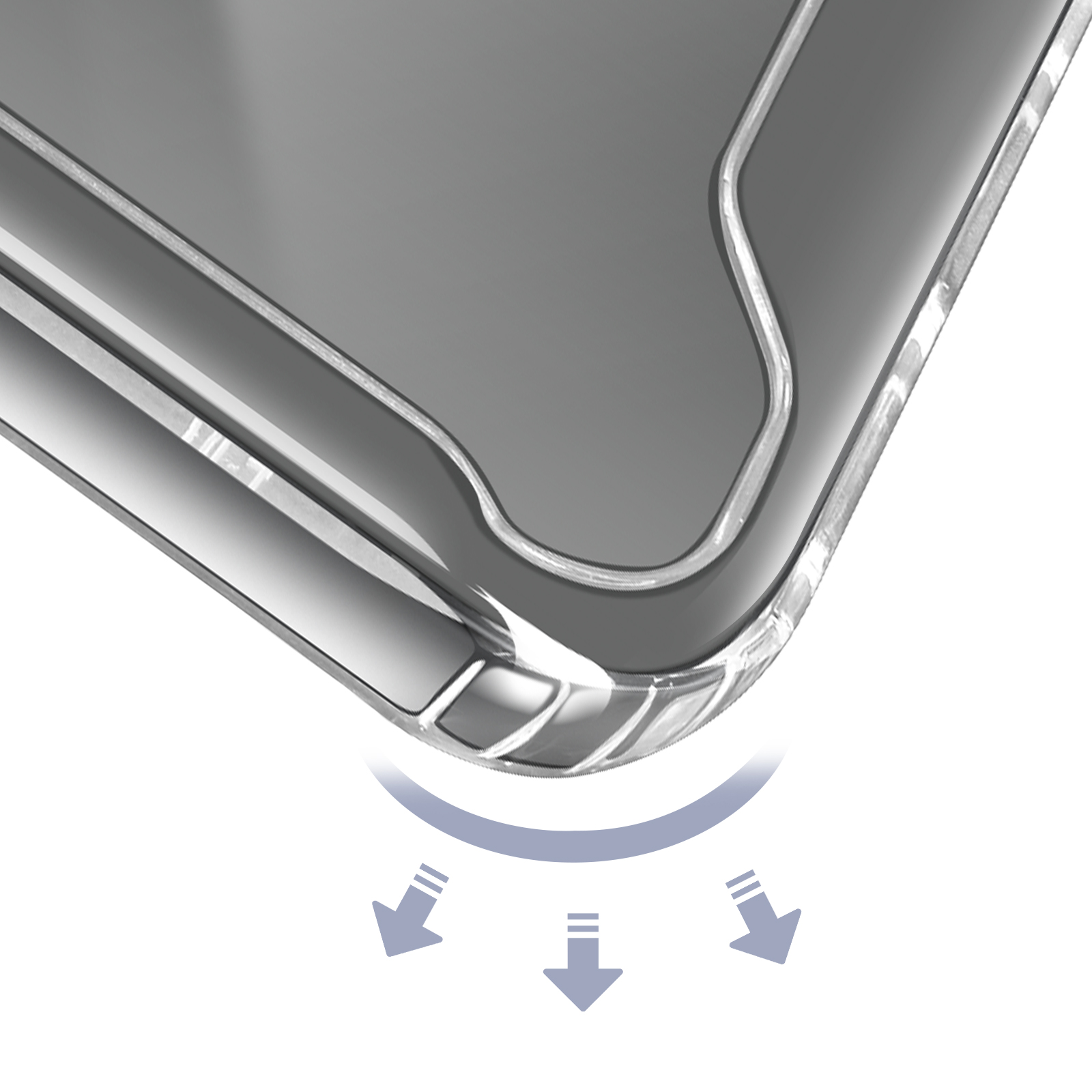 Custodia Per IPhone 16e Trasparente Antiurto - Con 2 Pellicole In Vetro Temperato - Silicone TPU Morbido