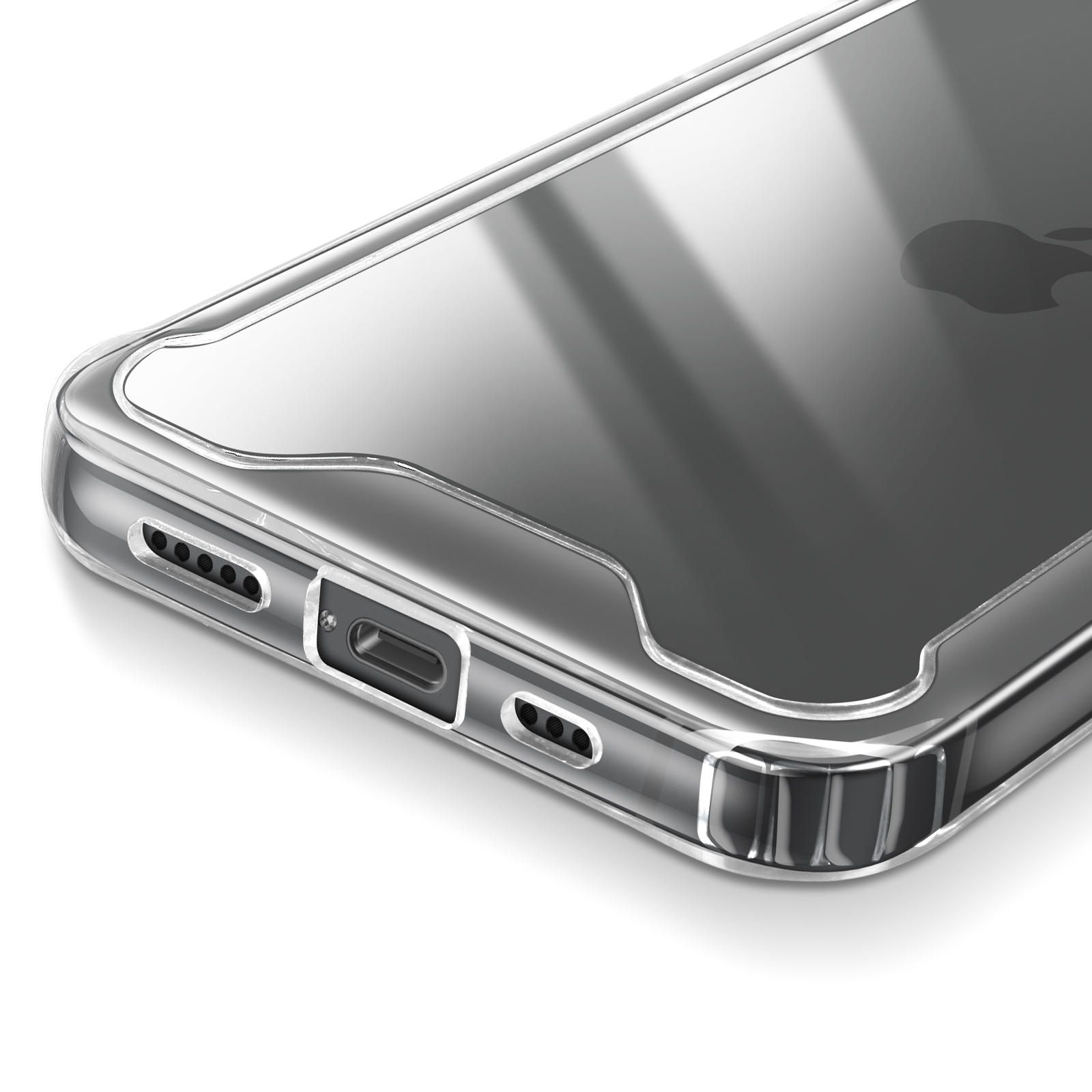 Custodia Trasparente Antiurto Per IPhone 16e Con 2 Pellicole Vetro Temperato - Sottile E Antigiallimento - 4
