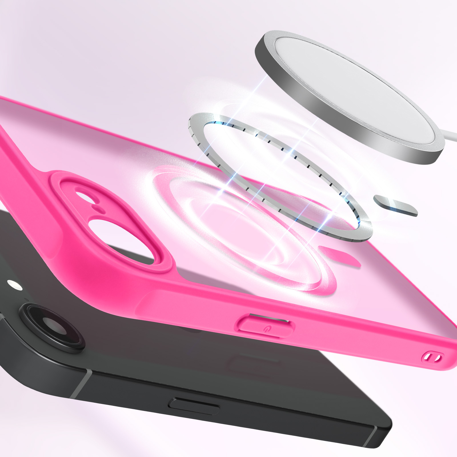 DEFBSC - Carcasa magnética para iPhone 16e [compatible