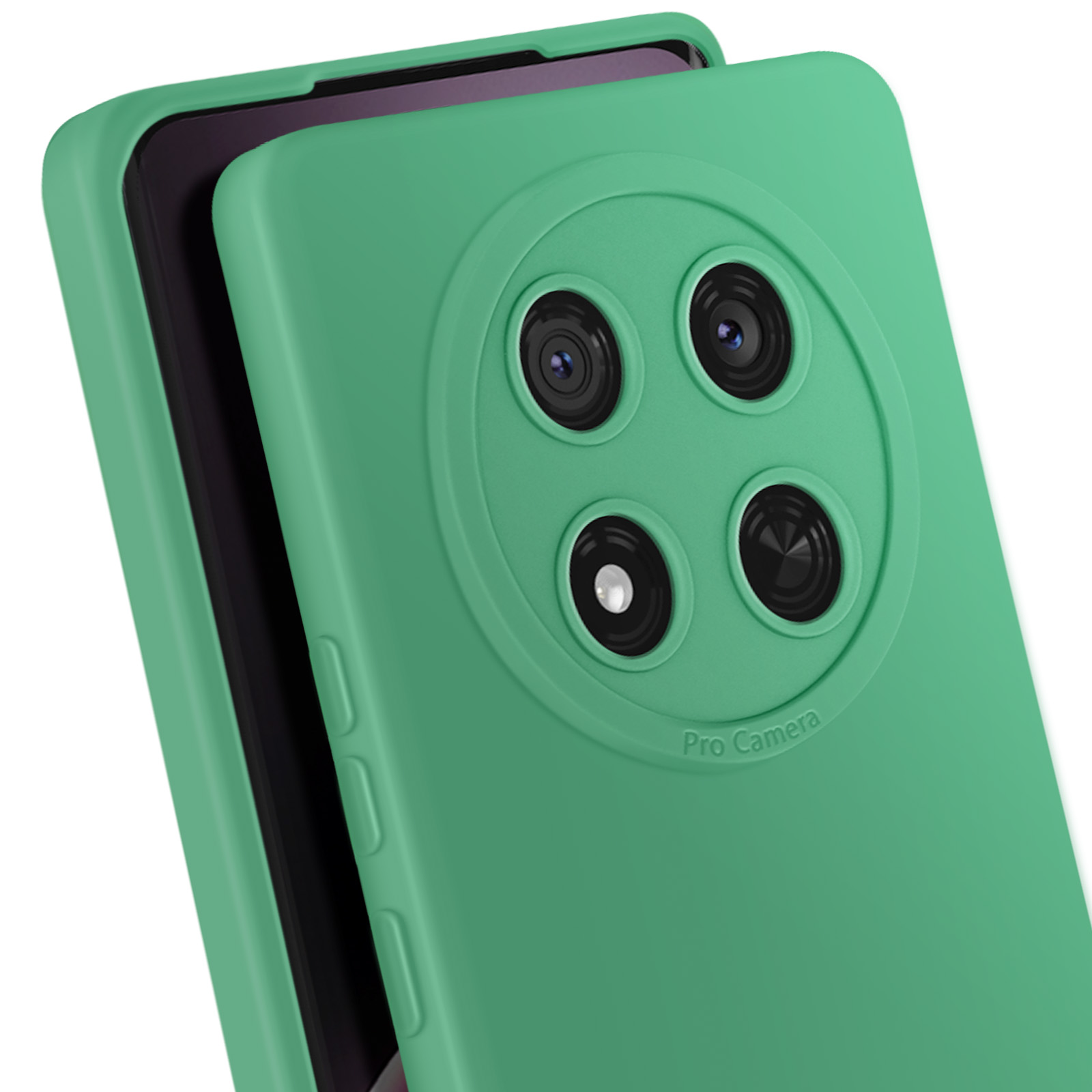 Custodia Cover Per Honor Magic 7 Lite 5G / X9c – Vetro Temperato Sfumato Con Protezione TPU – Colore Verde Effetto Sfumato