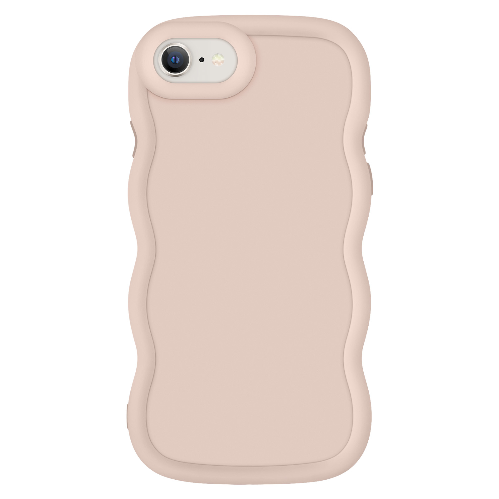 Silikon-Stodmpfer-Hlle Candy Serie Beige fr iPhone 8, 7, SE 2022 und SE  2020 - German
