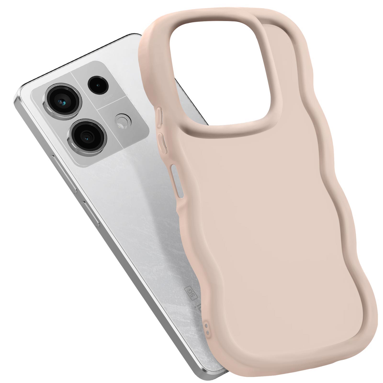 Flüssig-Silikon-Hülle Für Xiaomi Redmi Note 13 5G – Panda Design, Stoßfest, Ultra-dünn