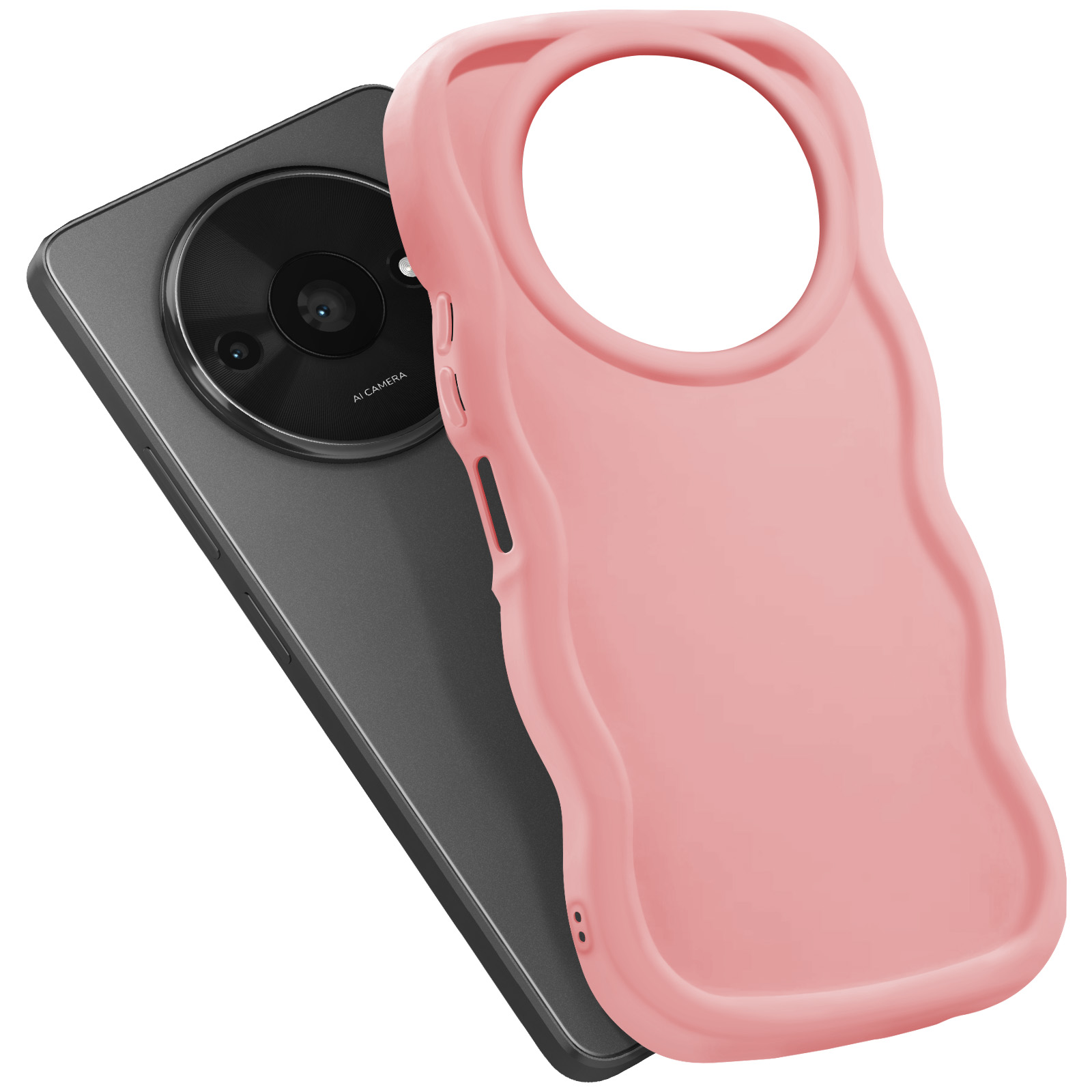 Mixroom Cover Per Xiaomi Redmi 7A – Custodia Morbida In TPU Con Fantasia Queen Pink Rosa – Antiurto E Leggera - 3