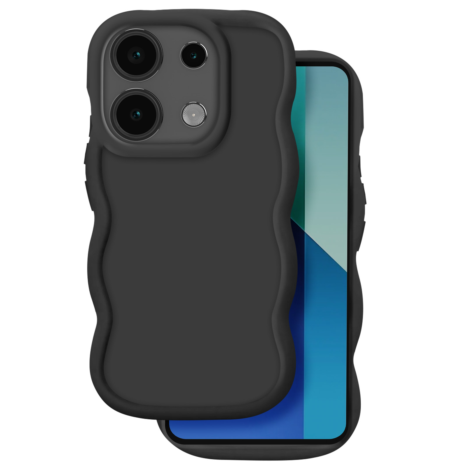 Avizar Coque pour Motorola Moto G55 Semi-rigide Soft-touch Anti-traces