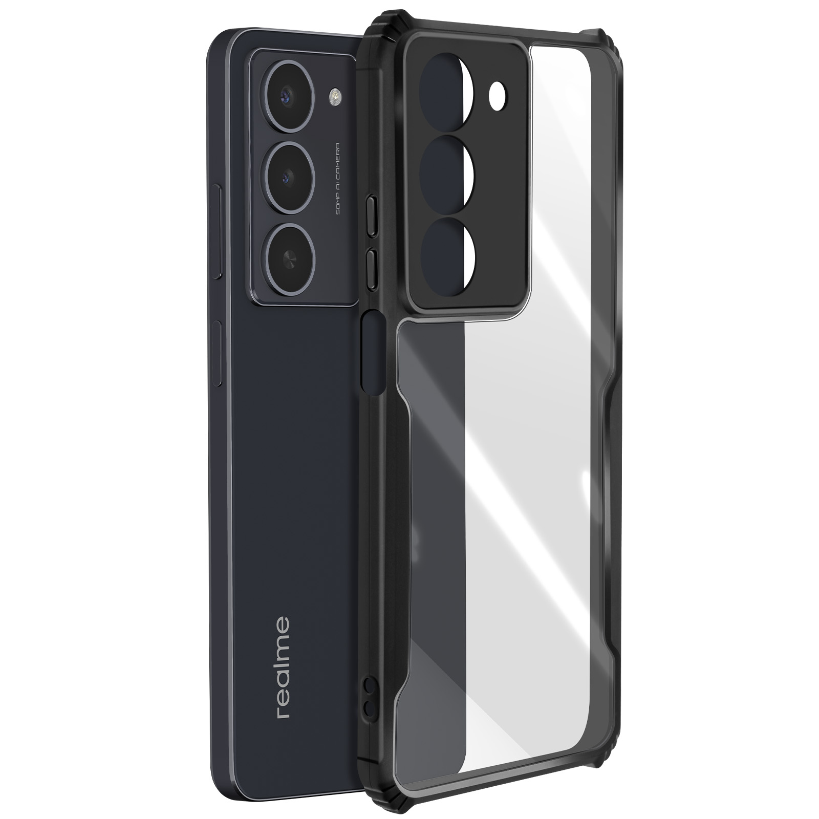 Custodia In Silicone Antishock Per Realme C75 Design Cani 05 Disegni