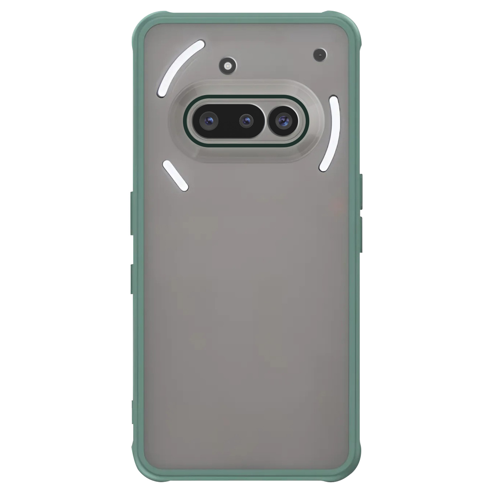 HAOYE Cover In Silicone Morbido TPU Per Nothing Phone (3a) – Verde Chiaro Con Fodera In Microfibra E Bordi Rialzati
