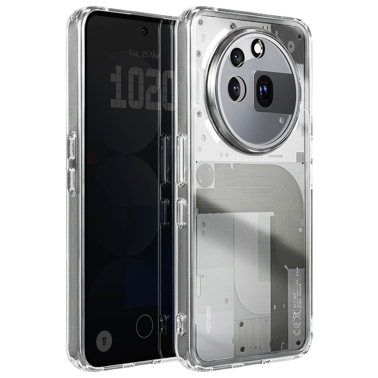 GiiYoon Cover per Nothing Phone 3a Pro Custodia in Silicone, Custodia Antiurto Case Sottile in Silicone TPU con Strato Interno in Fibra e Protezione della Fotocamera, Blu