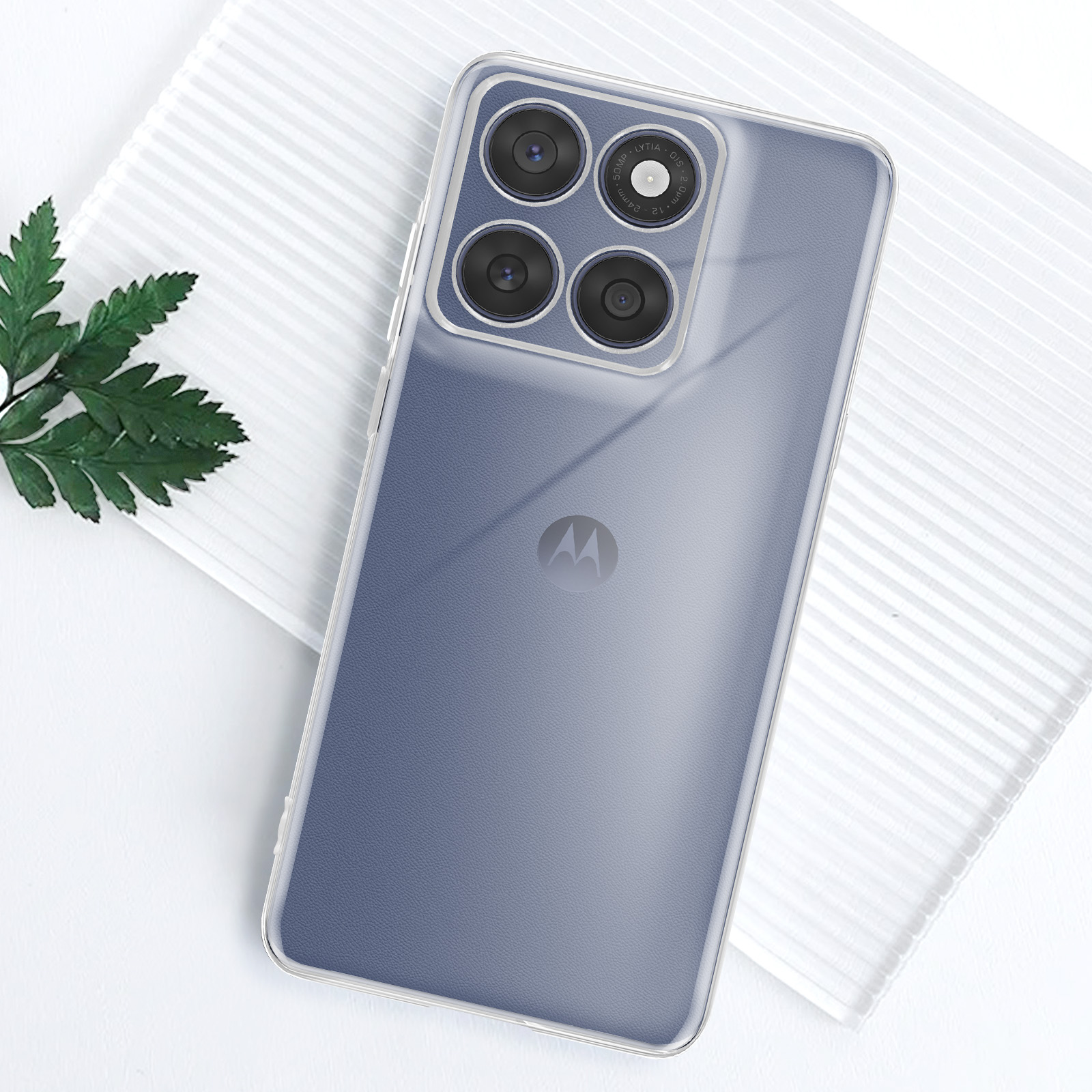 Cadorabo Custodia per Motorola MOTO Z PLAY in FROSTY AZZURRO - Rigida