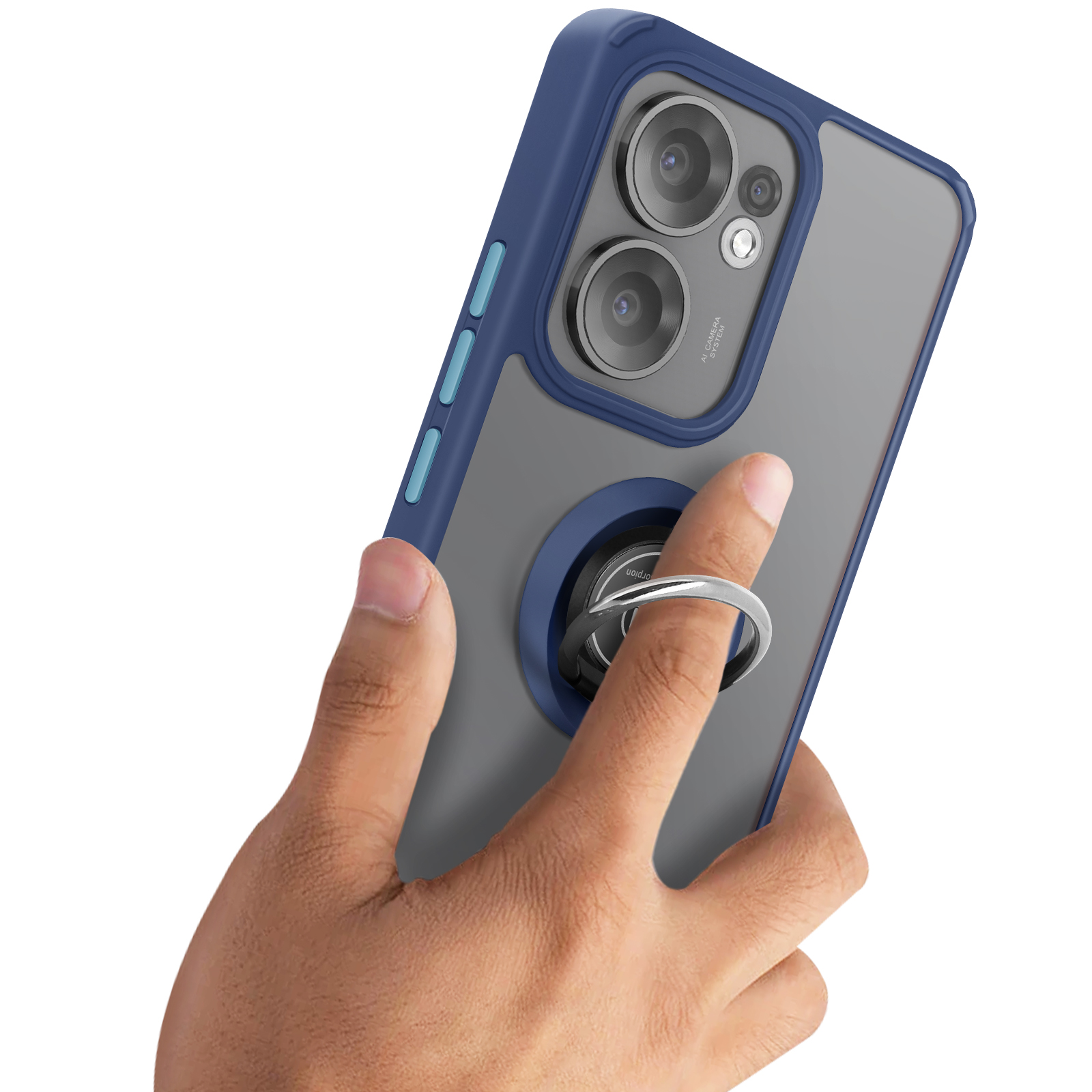 HONLEN Custodia per OPPO Reno 8T (6.43 Inches) Cover per Telefono Aziendale con Retro in Pelle, Giallo