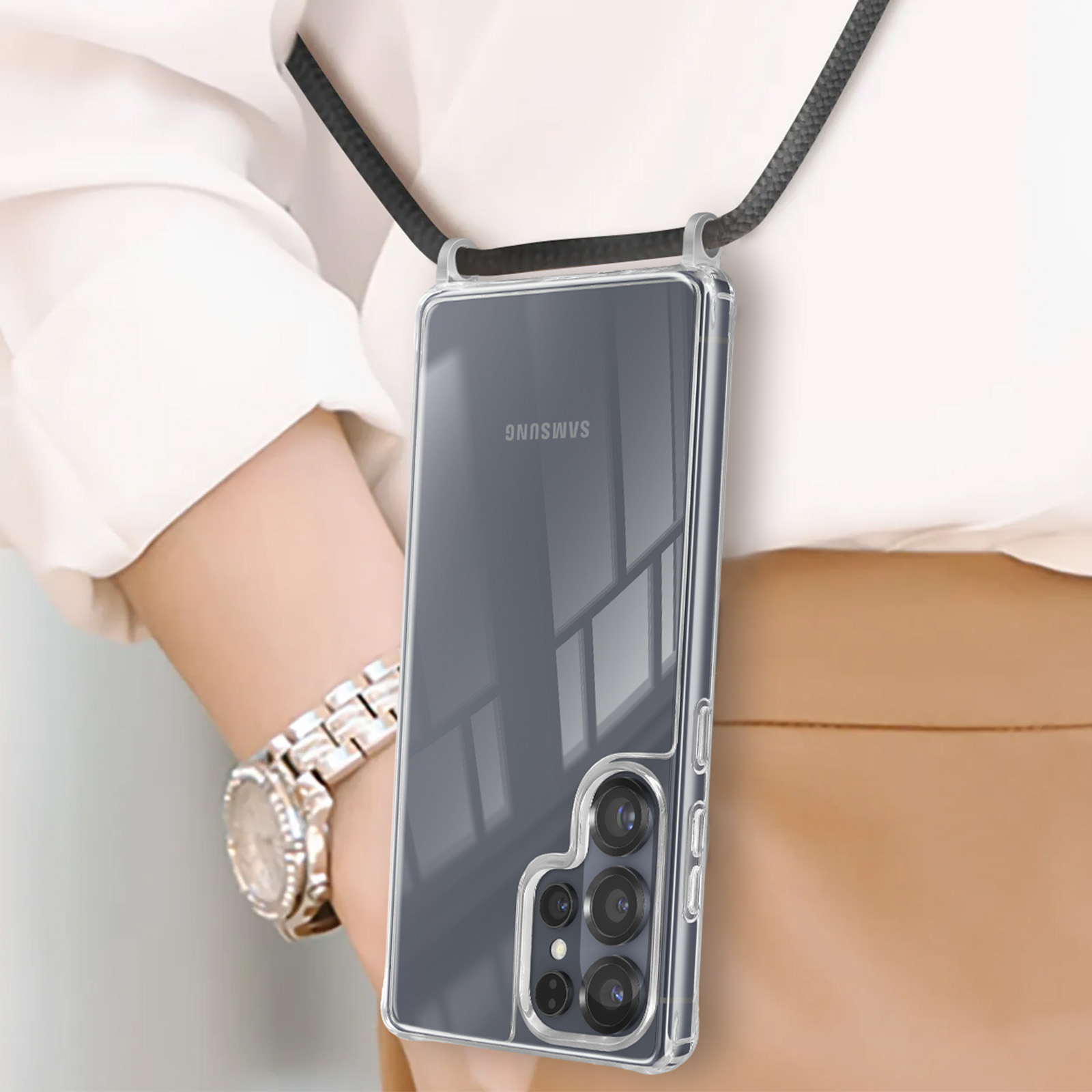 Suncase Custodia in pelle compatibile con Sony Xperia 5 V (2023), con