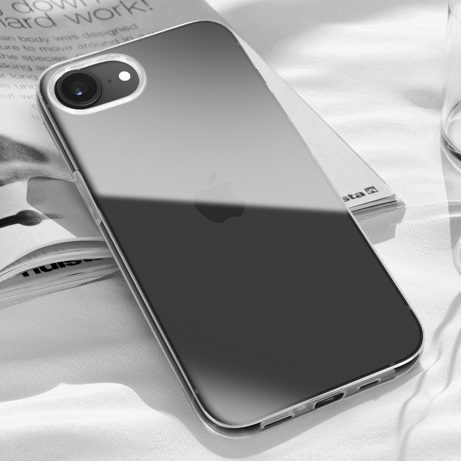 Custodia Trasparente Per IPhone 16 6,1 Pollici Con Design Girasole - Cover In TPU Morbida, Anti Graffio, Leggera E Resistente Agli Urti - 3