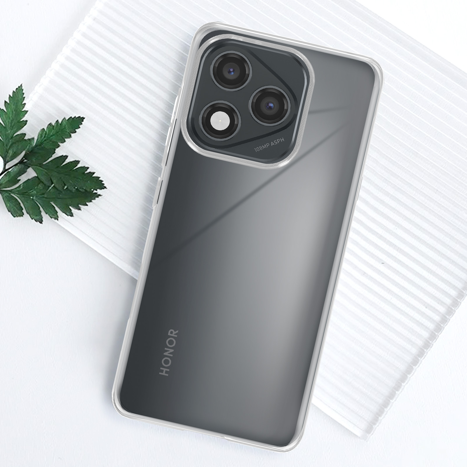 Tumundo Custodia In Silicone Antiurto Trasparente Per Honor Magic 4 Lite - Cover In Gel TPU Con Rinforzi Angolari
