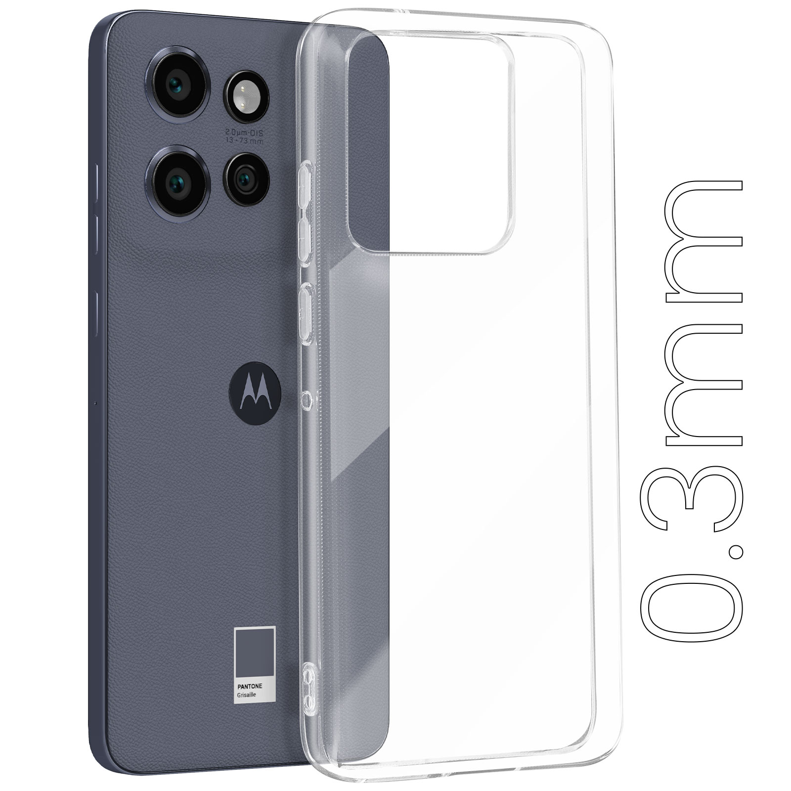 moex Aero - Custodia trasparente per Motorola Edge 60 Pro