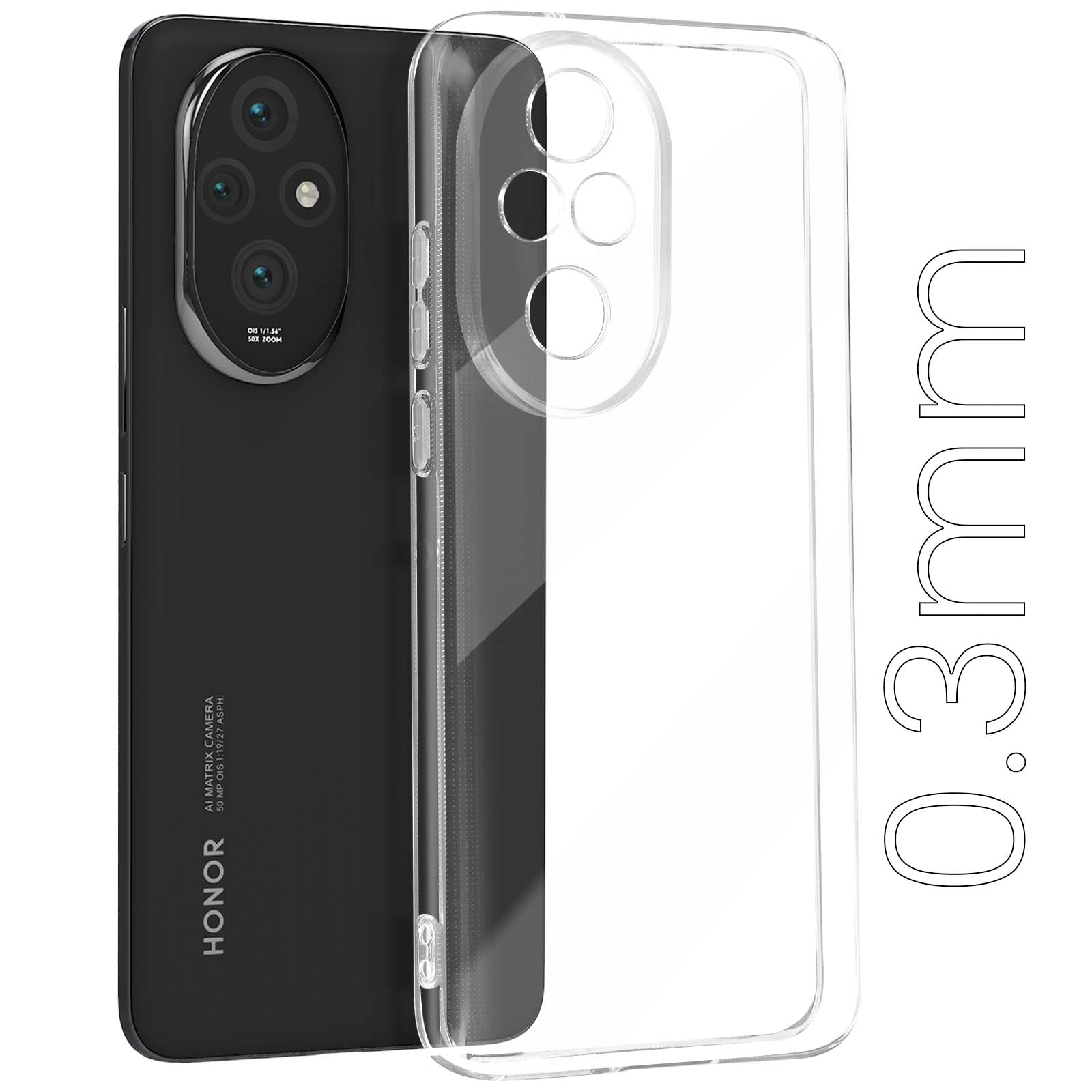 Tveinan Cover Per Honor X8a Custodia, Morbida Silicone TPU Protettivo Ultra Slim Sottile Ed - Foto 7