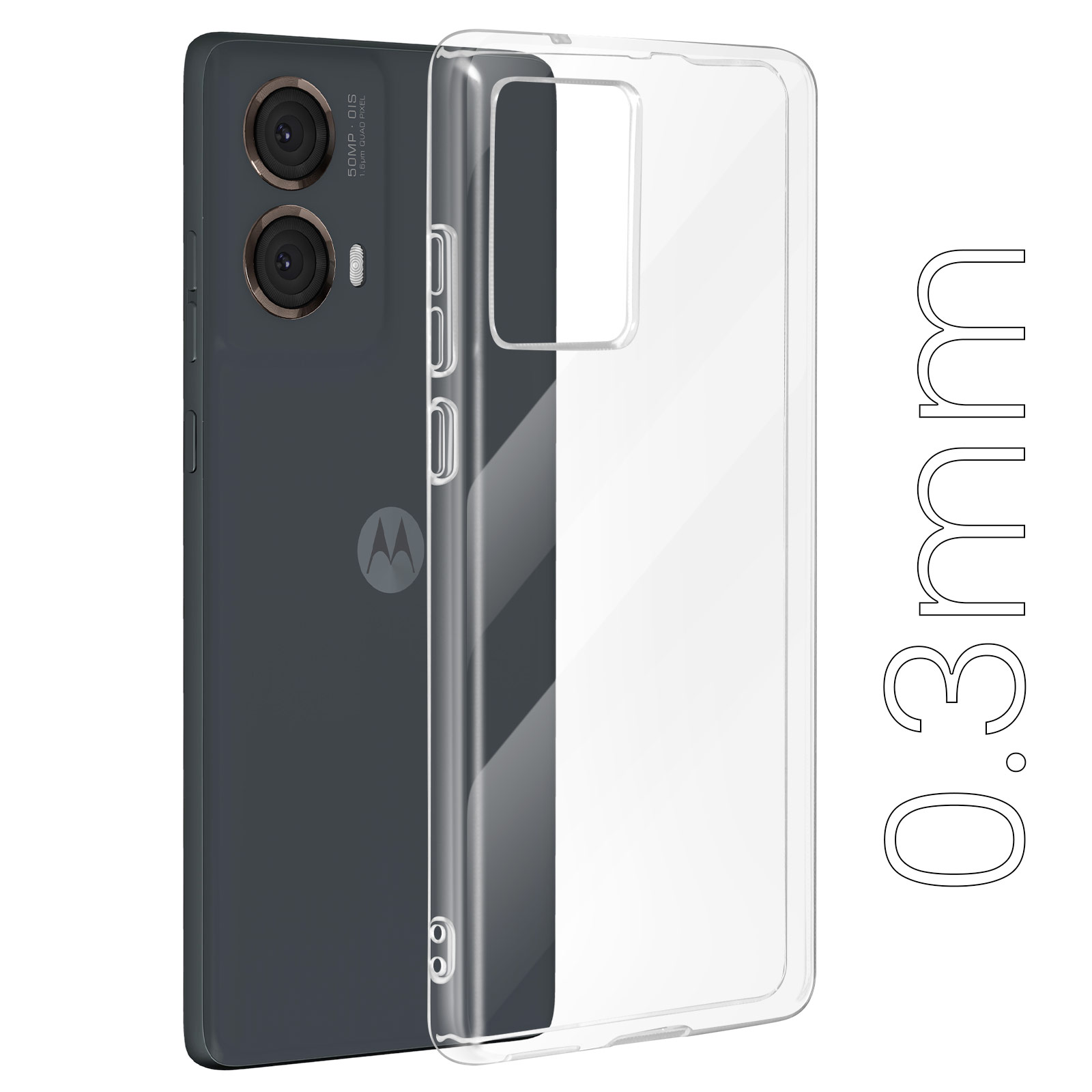 Coque de téléphone en TPU souple pour les amateurs de café - Design amusant pour Moto G85 5G (3