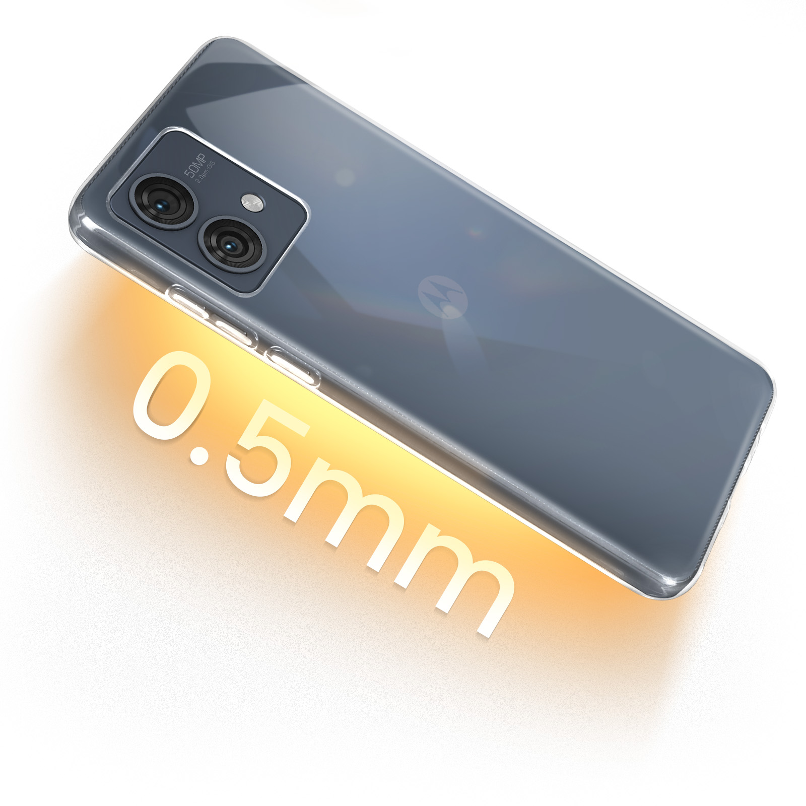 Generico Cover per Motorola Moto G84 Trasparente Custodia in TPU Antiurto e