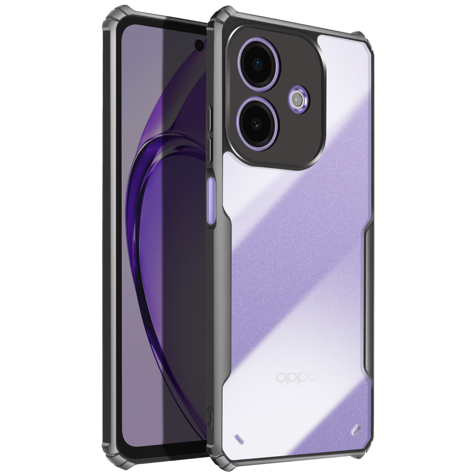 Fertuo Cover per OPPO A5 Pro 5G, Custodia Portafoglio a Libro in Pelle Flip Case con Porta Carte, Chiusura Magnetica e Stand [Disegni di Gatto Cane] Interno Silicone Antiurto, Viola