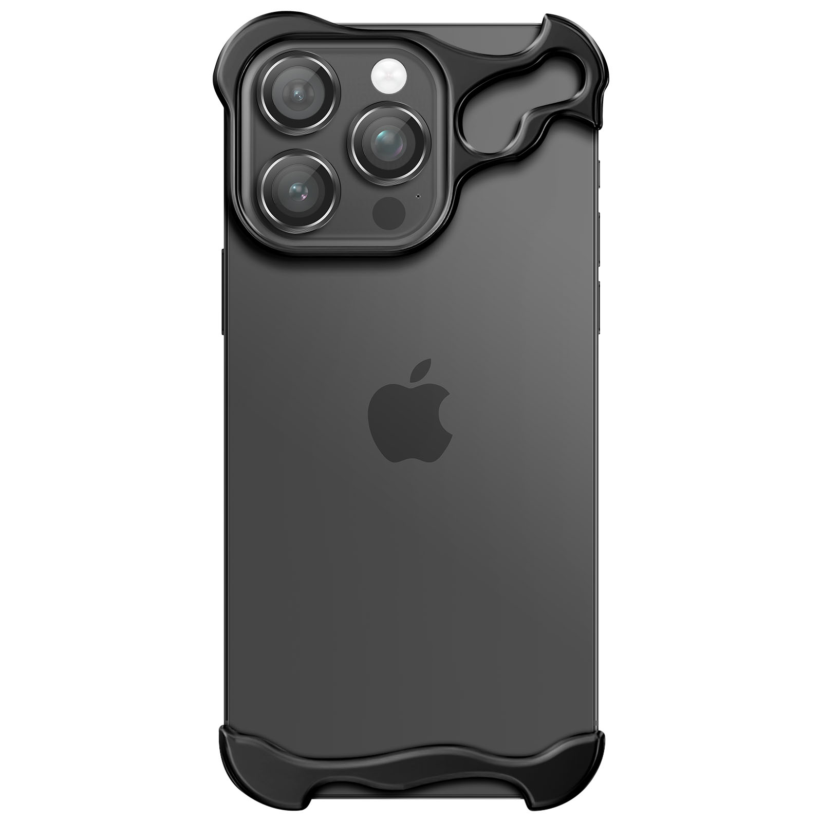 Telaio in alluminio in metallo, sottile custodia rigida per iPhone 16Pro, telaio in metallo armatura con morbido paraurti interno, (argent, for 6.3' iPhone 16 pro