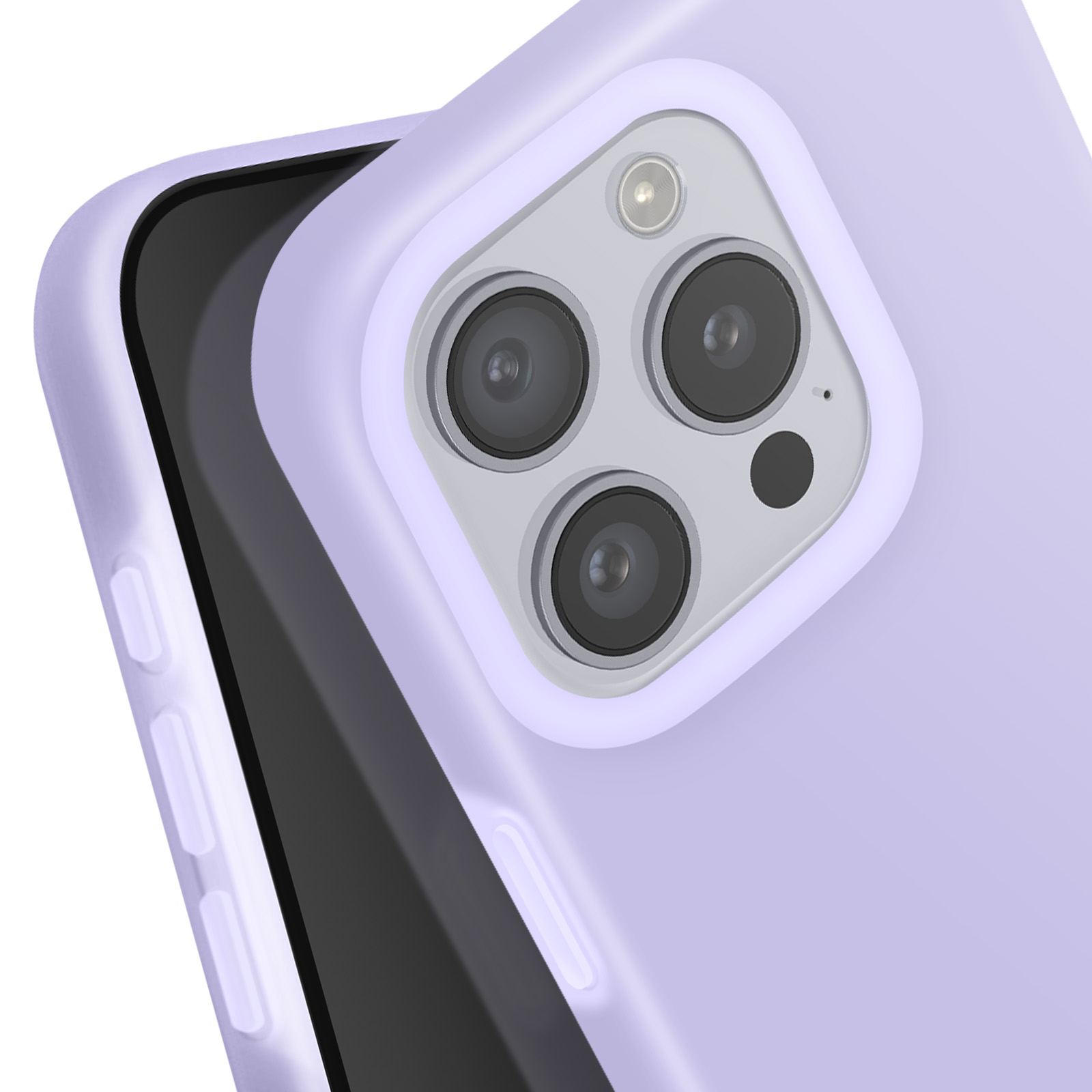 NYCPrimeTech Custodia verde fluorescente per iPhone 16 Pro/custodia protettiva morbida traslucida per telefono/custodia carina alla moda minimalista da 6,3 pollici (verde fluo