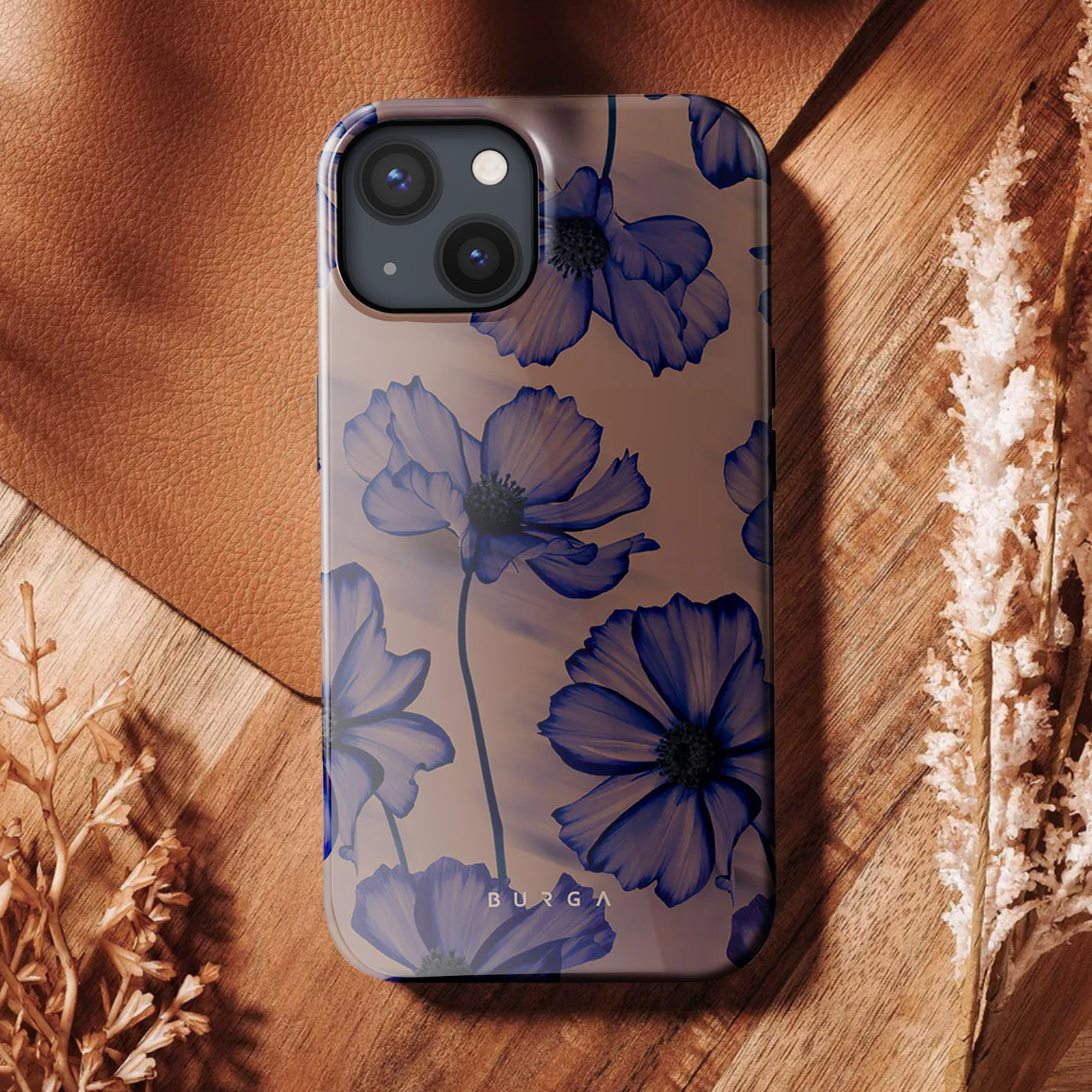 Burga Velvet Night Stofeste Handyhlle Violett fr iPhone 13 - German